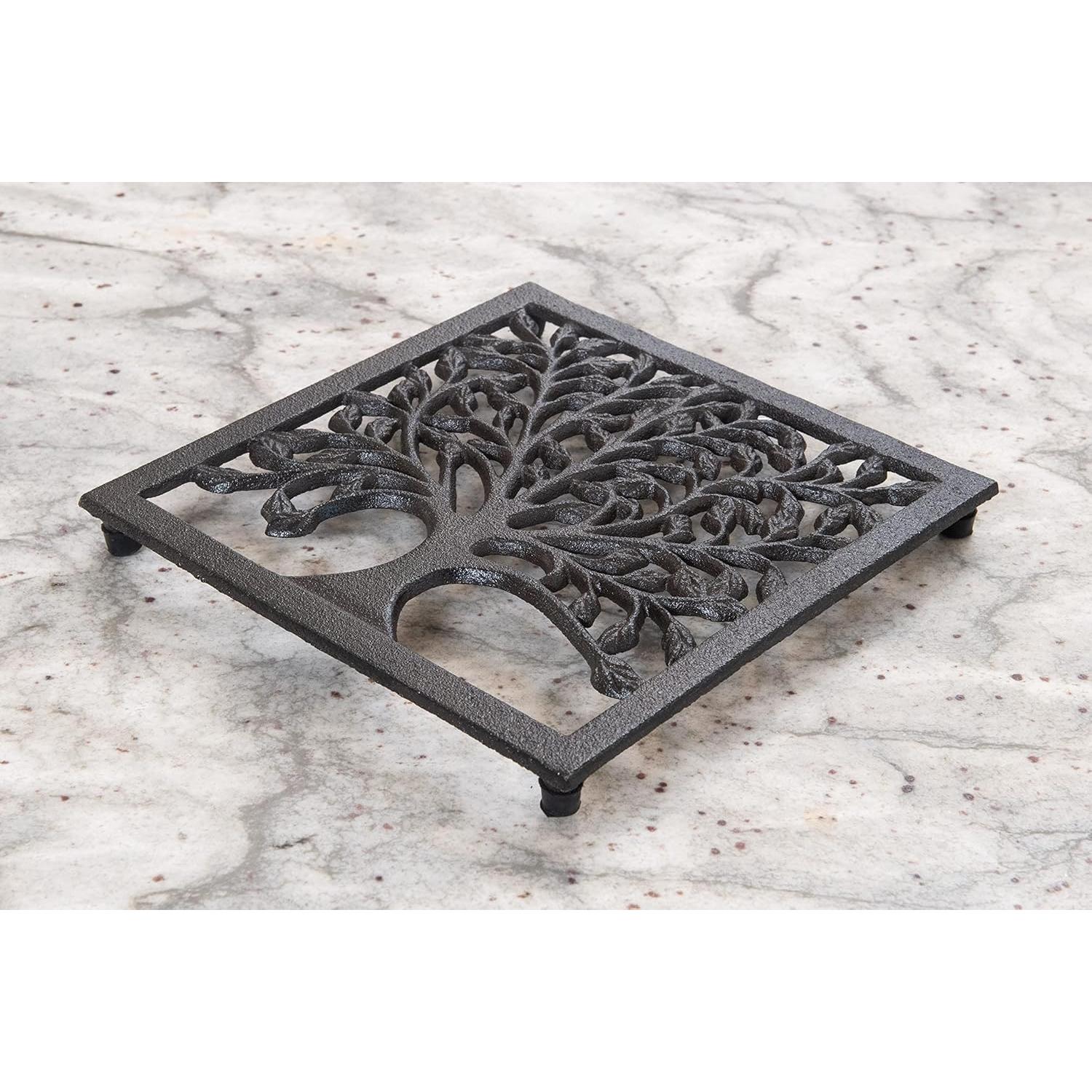 Trivet de Hierro Fundido GASARÉ - Diseño Árbol Familiar 20.32cm