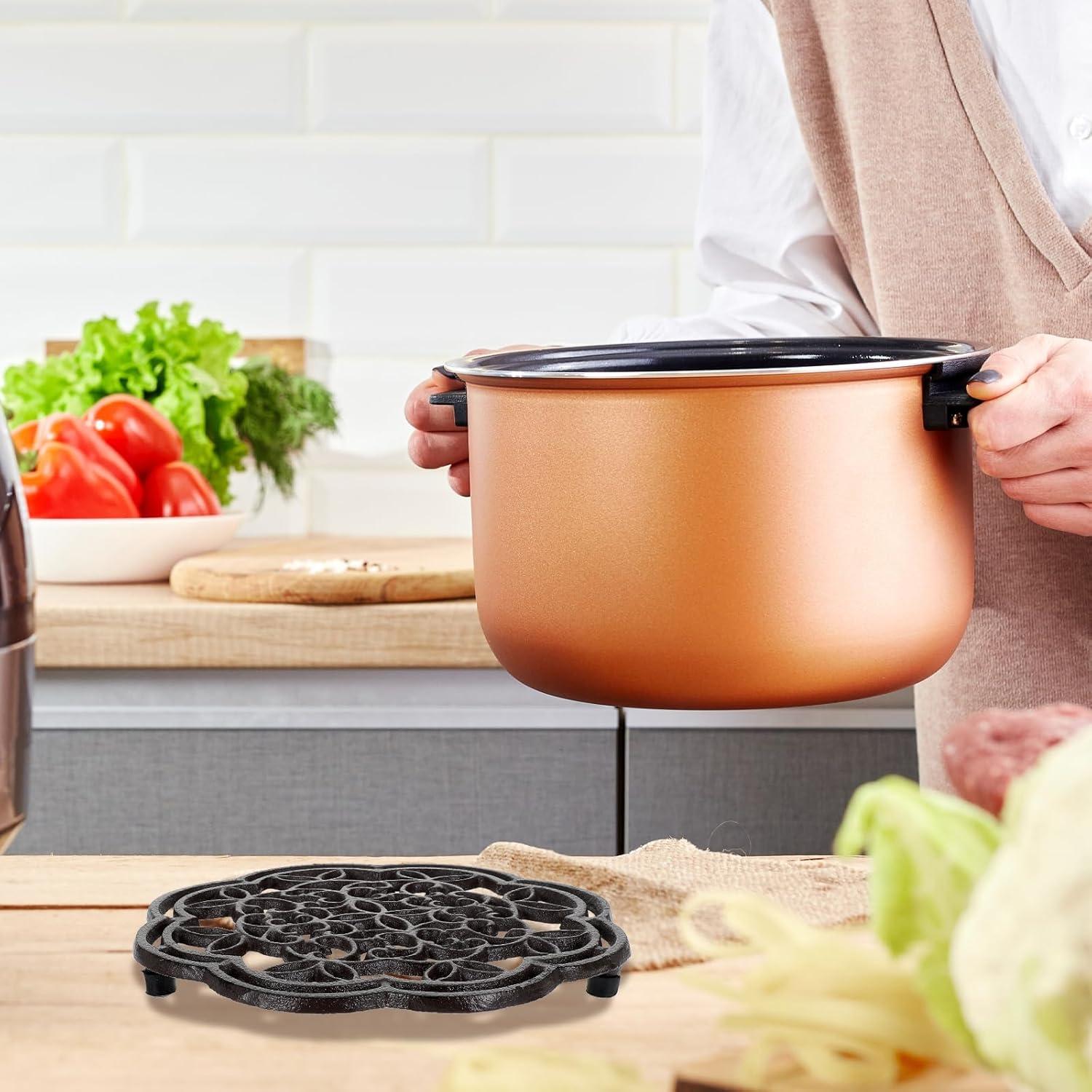 Soportes de Hierro Fundido Tolare - 2 Piezas Redondos Resistentes