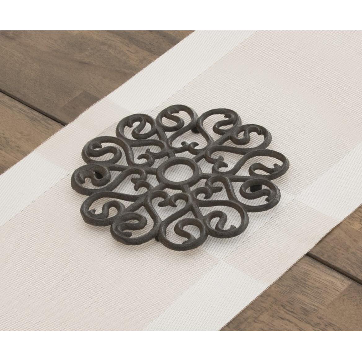 Trivet de Hierro Fundido GASARÉ Diseño Victoriano 20.32 cm