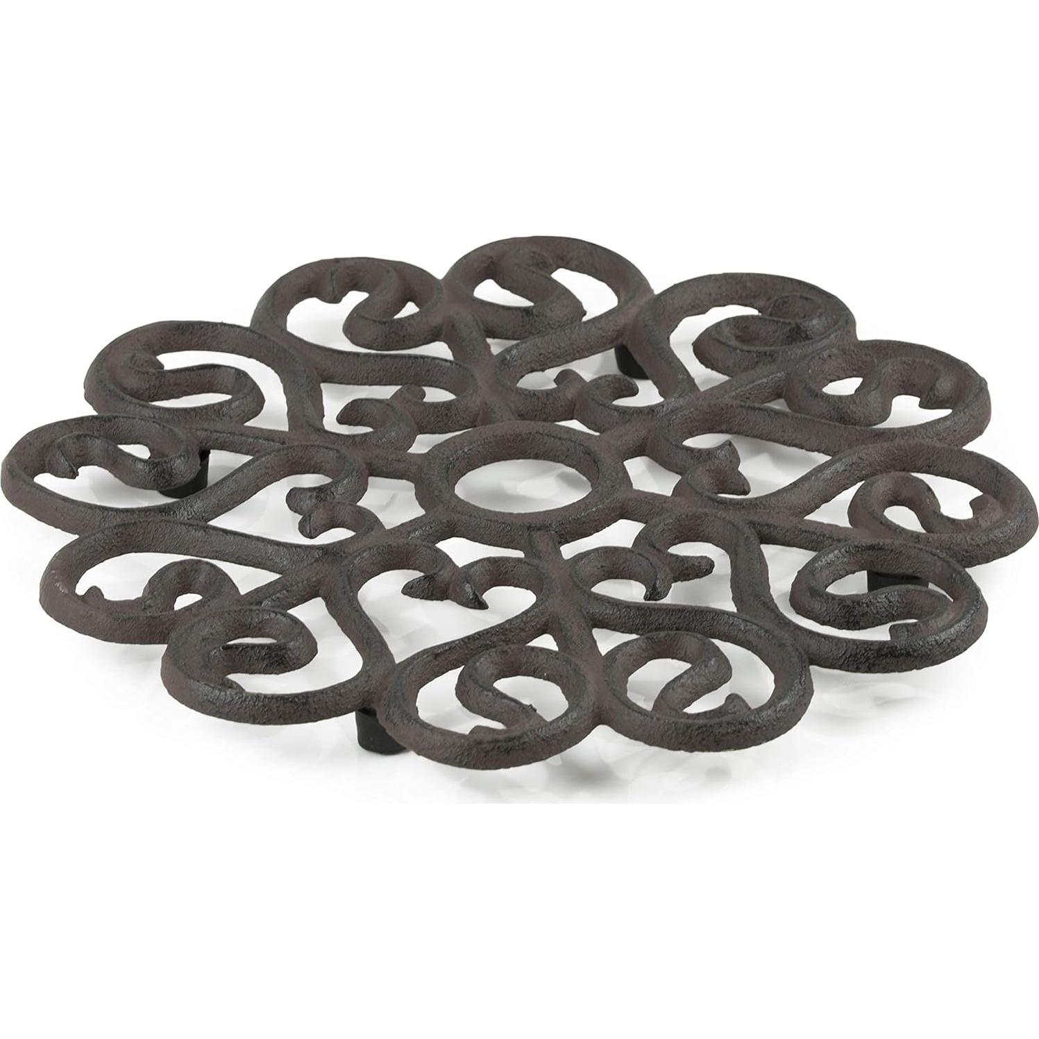 Trivet de Hierro Fundido GASARÉ Diseño Victoriano 20.32 cm