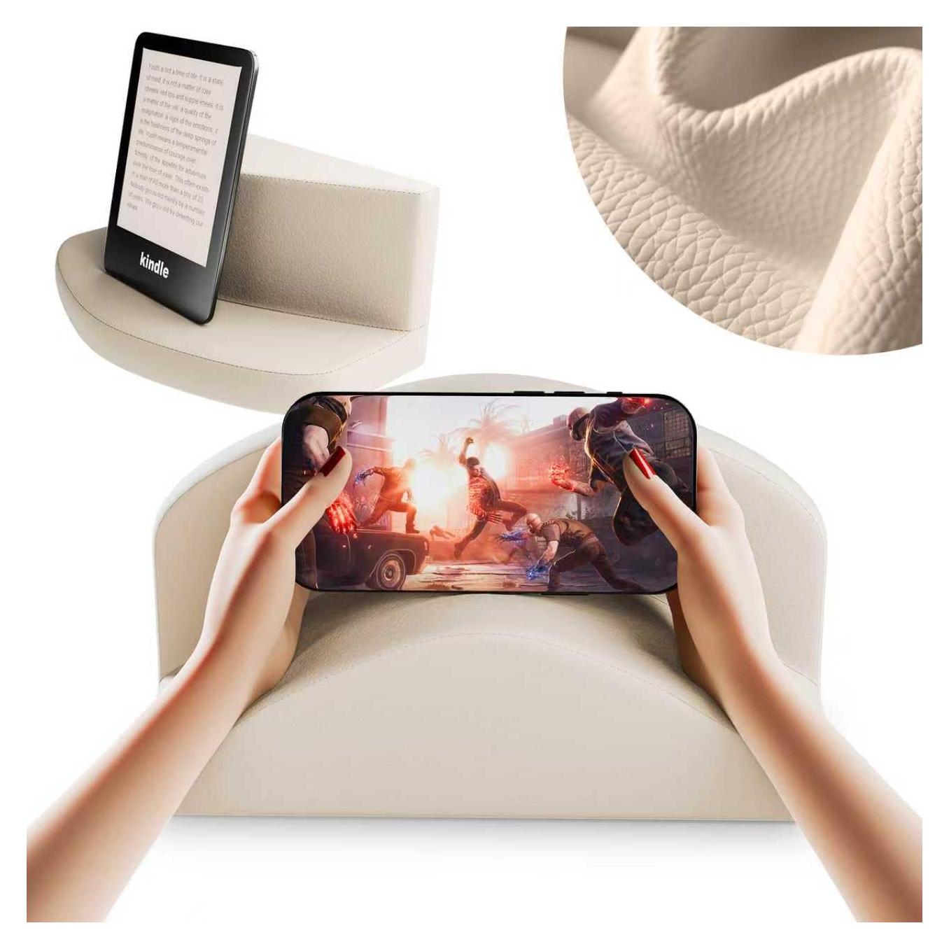 Soporte de Teléfono con Almohada Donrunpro 2 en 1 Plegable