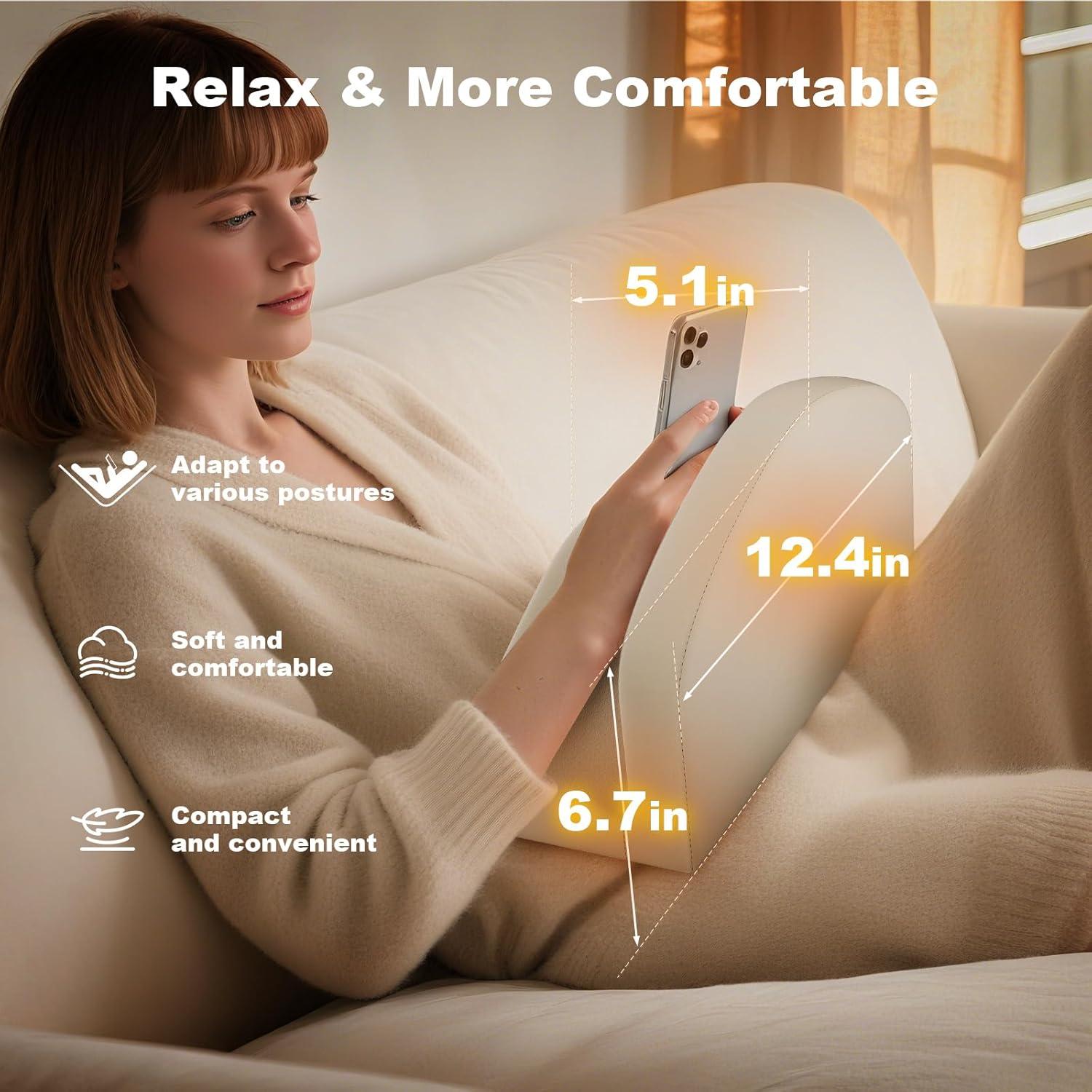 Soporte de Teléfono con Almohada Donrunpro 2 en 1 Plegable