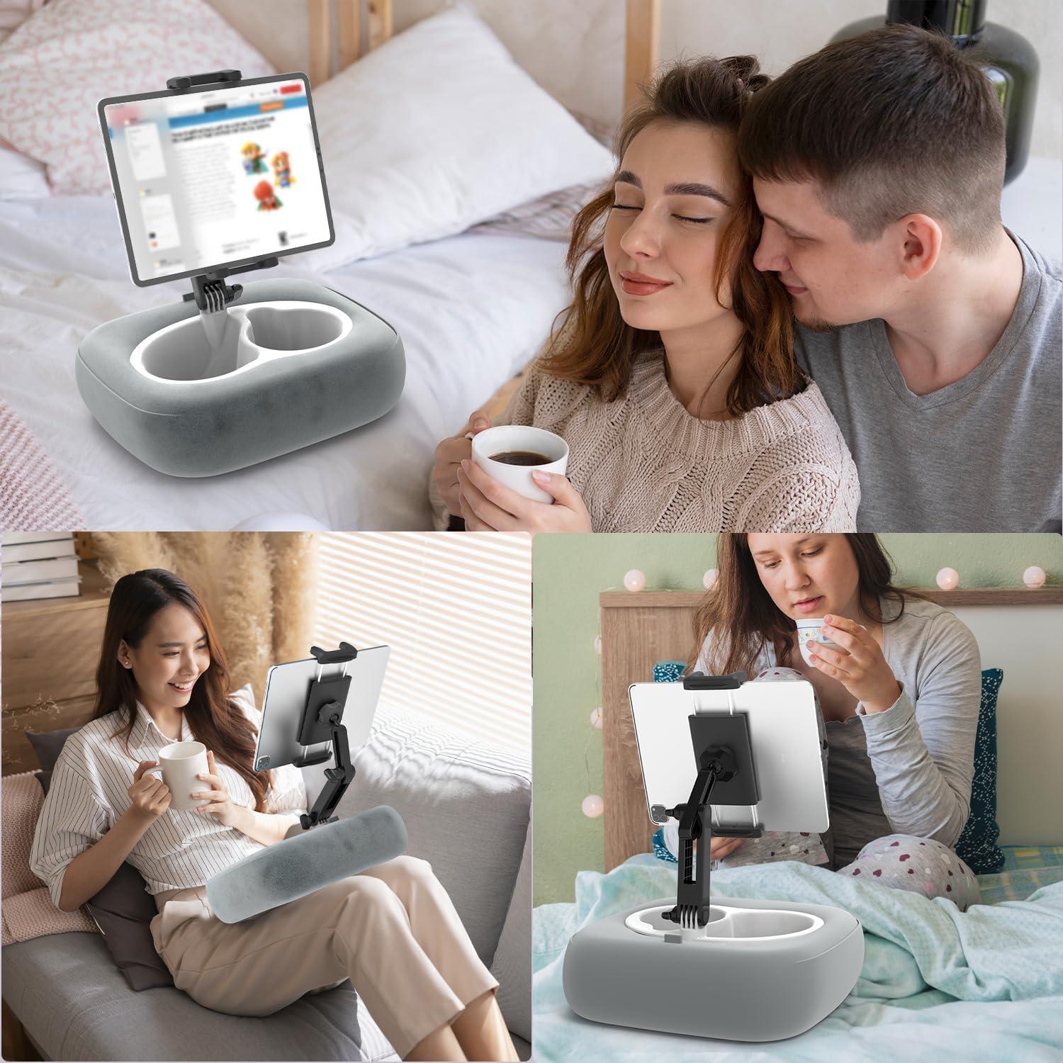 Soporte de Almohada para Tableta LYFICCS 360° Ajustable Gris