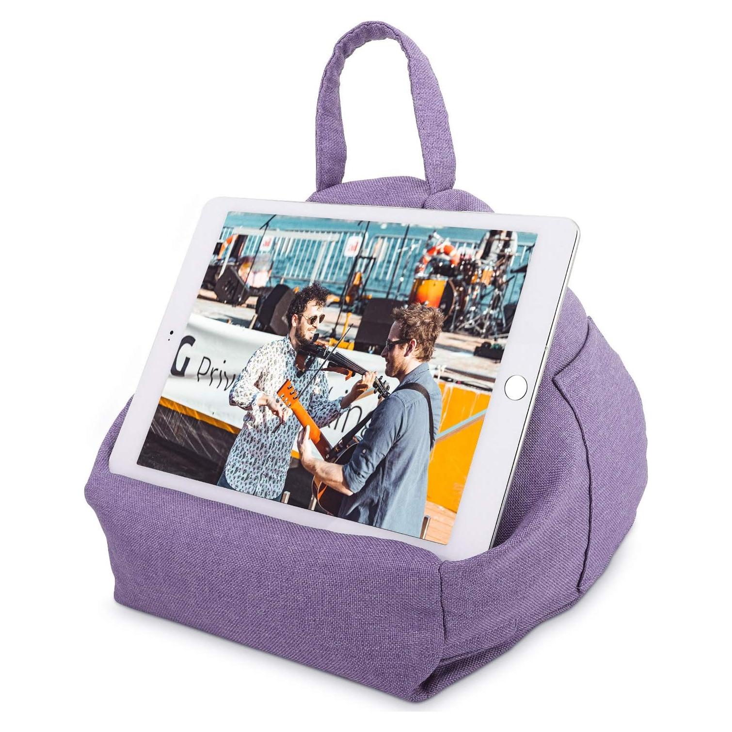 Soporte de Almohada MoKo para Tabletas hasta 27.94 cm - Púrpura Claro