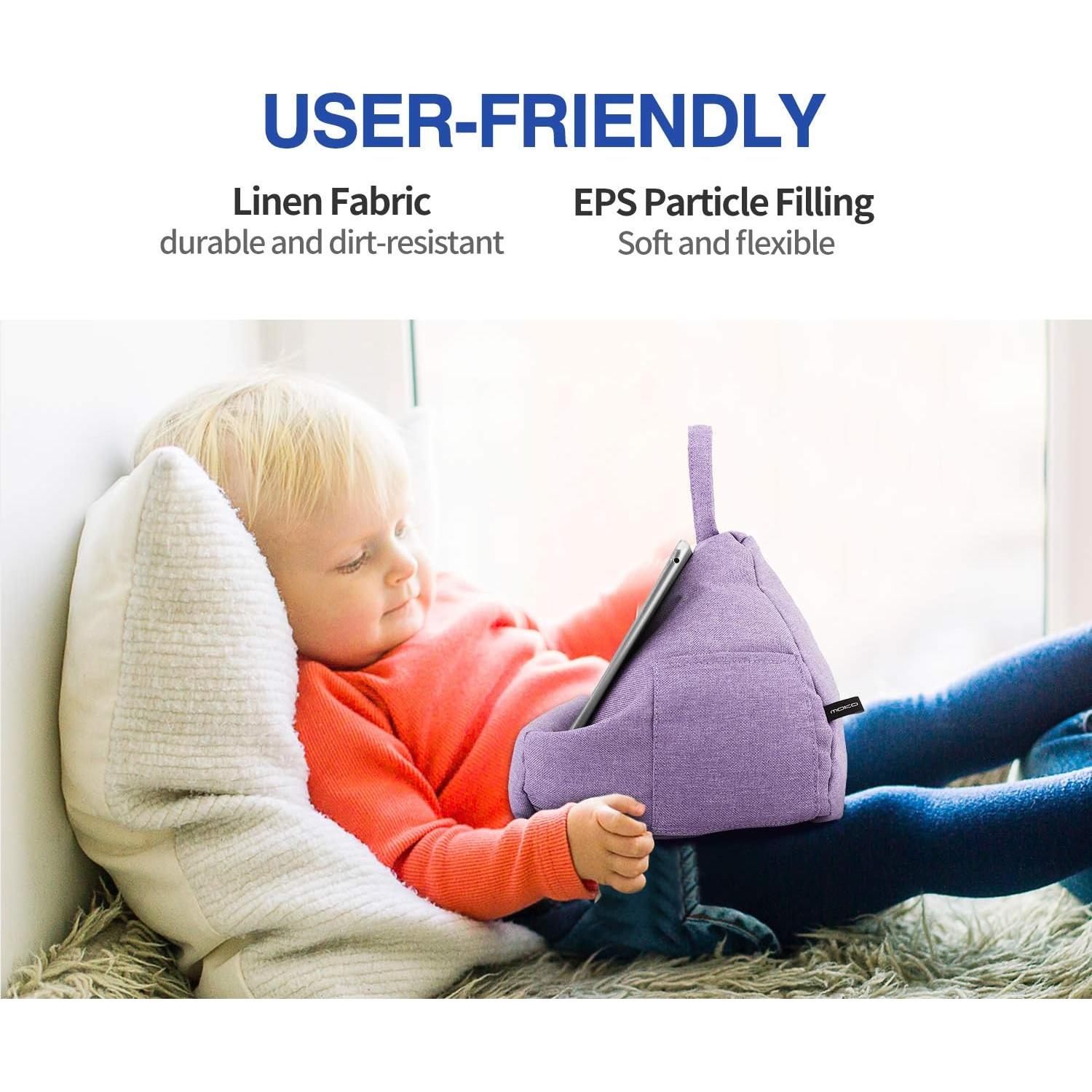 Soporte de Almohada MoKo para Tabletas hasta 27.94 cm - Púrpura Claro