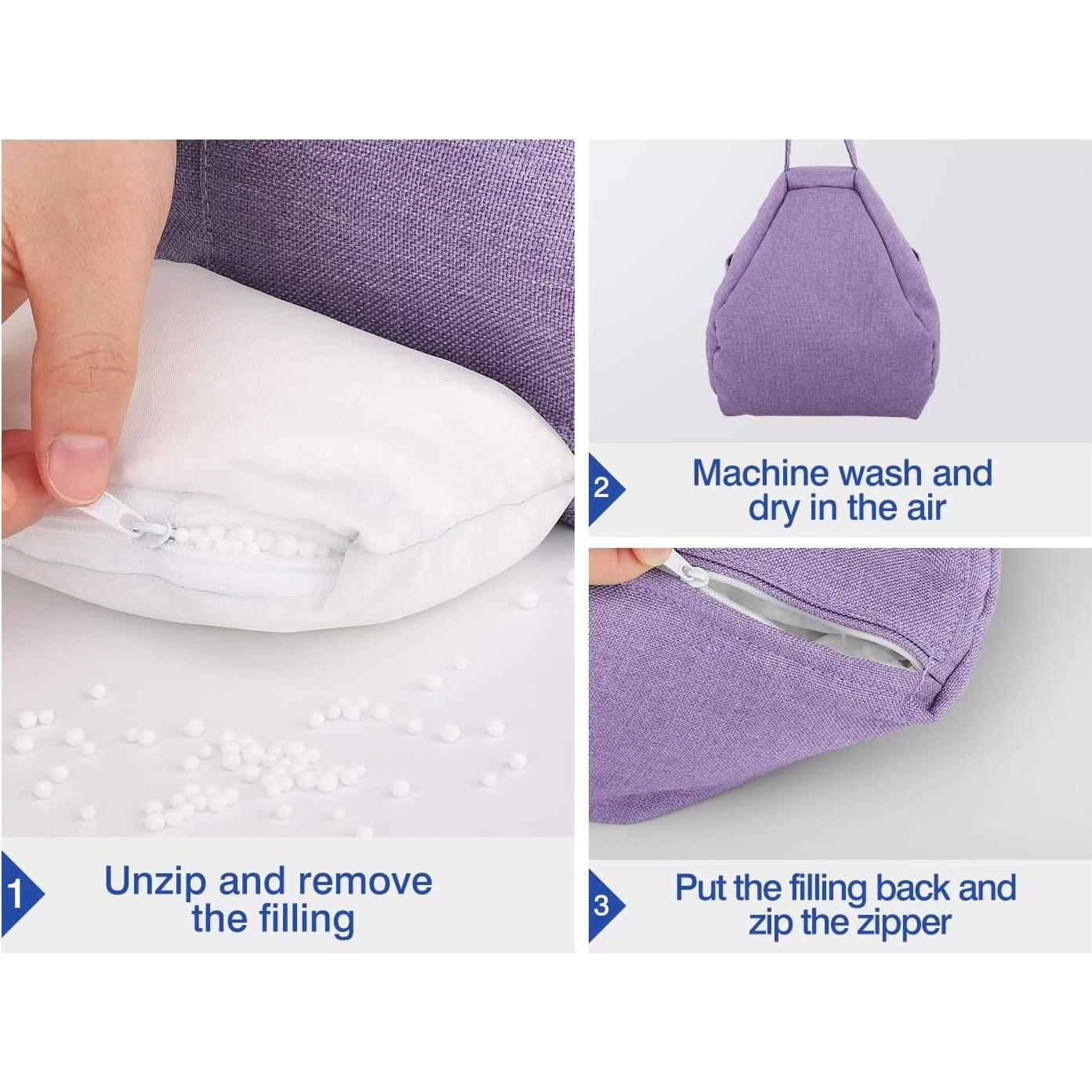 Soporte de Almohada MoKo para Tabletas hasta 27.94 cm - Púrpura Claro