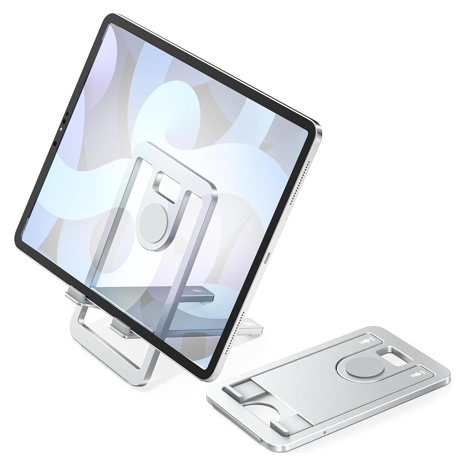 Soporte Plegable para Tableta Itramax Plata Ajustable 800g