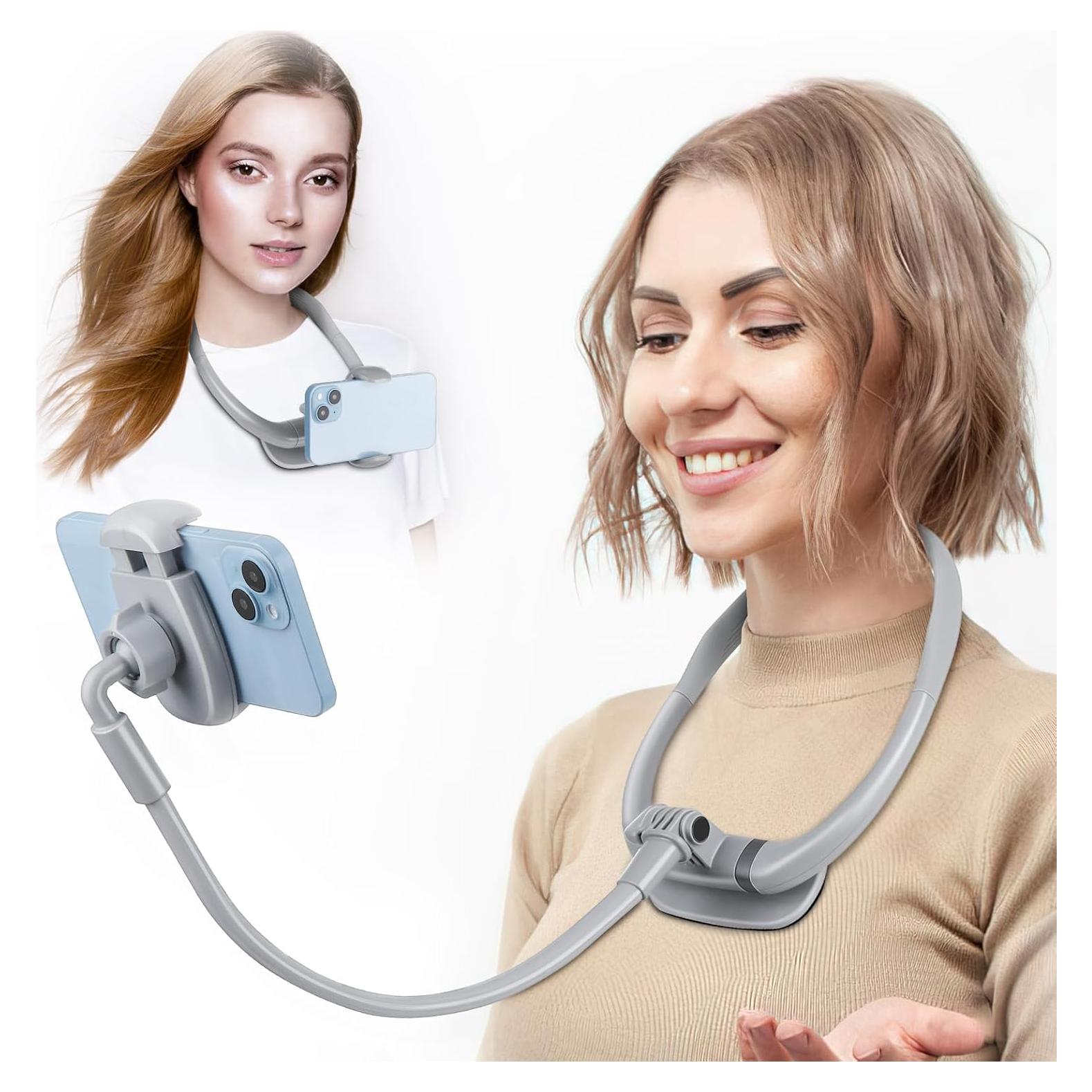 Soporte para Teléfono de Cuello LOVFIVE ANJ-116 Gris 360° Ajustable