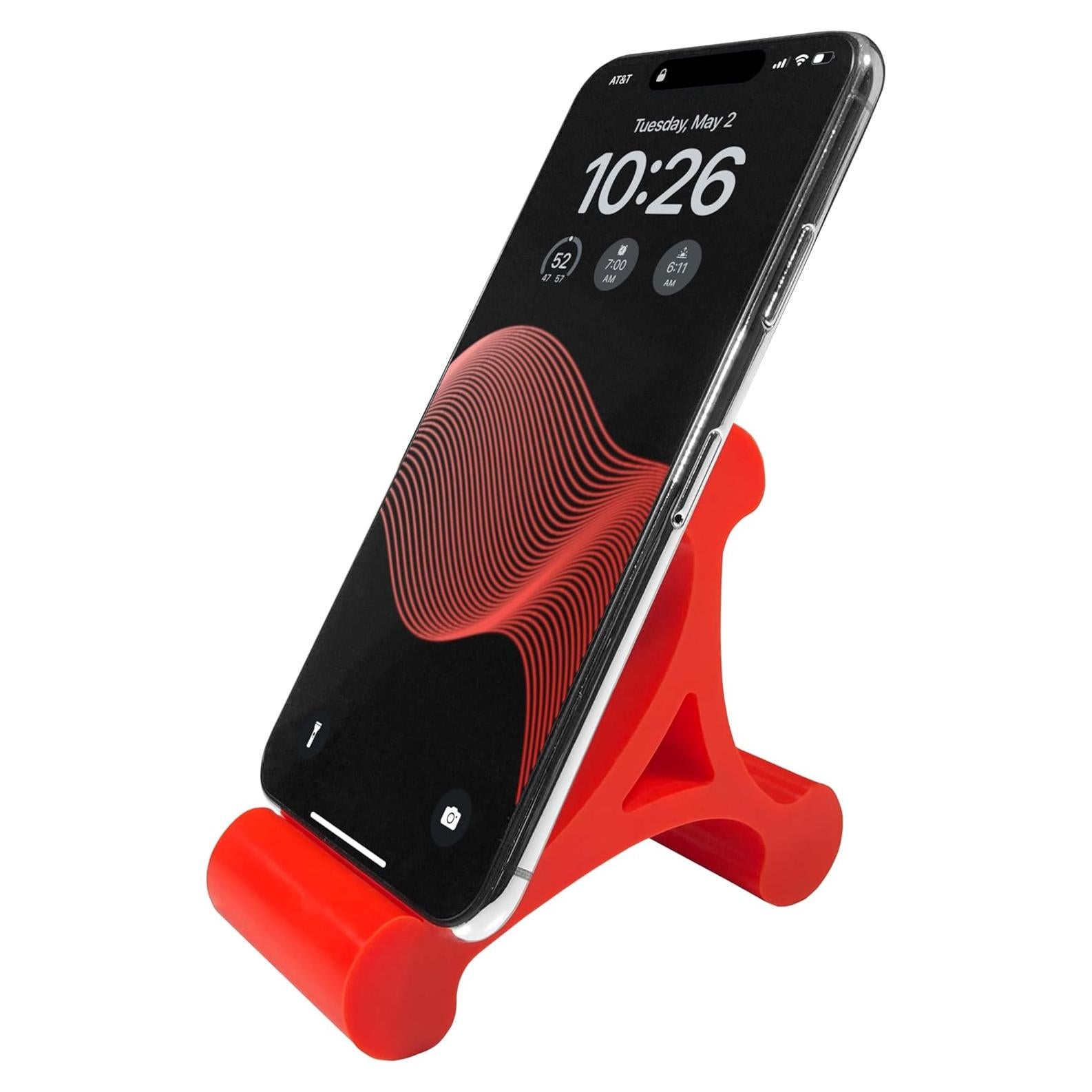 Soporte para Teléfono Skalene - Silicona Ajustable Rojo