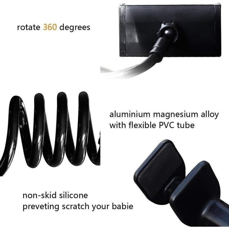 Soporte Flexible para Tableta y Teléfono HGLCM 360° Negro