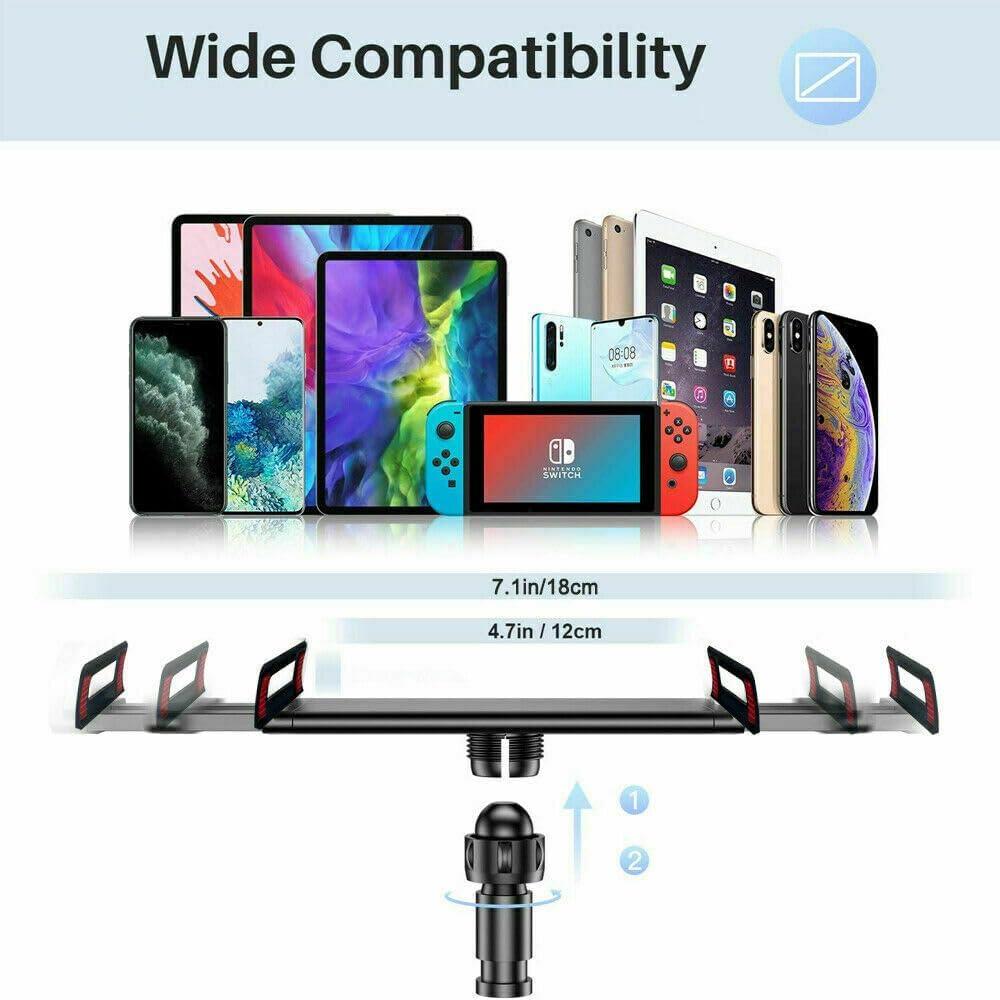 Soporte Flexible para Tableta y Teléfono HGLCM 360° Negro