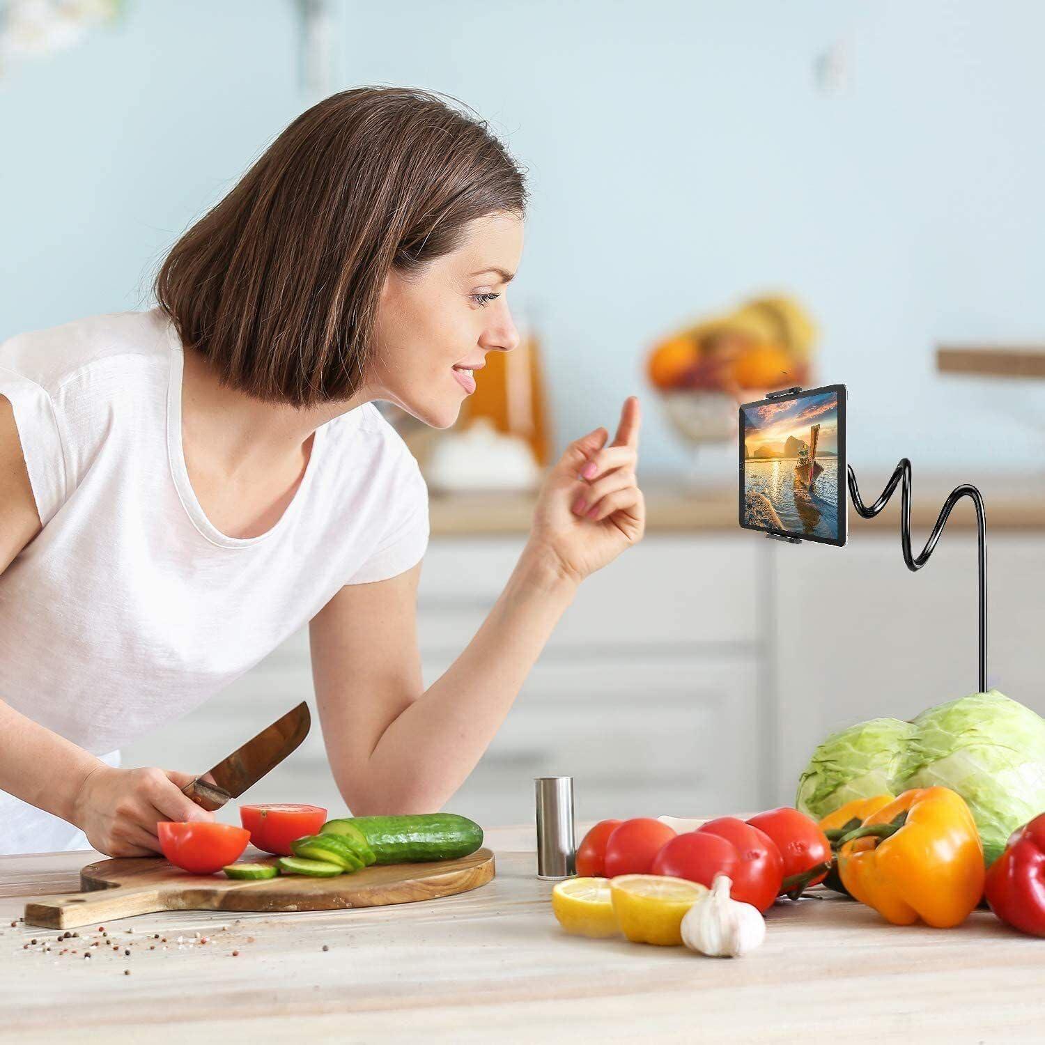 Soporte Flexible para Tableta y Teléfono HGLCM 360° Negro