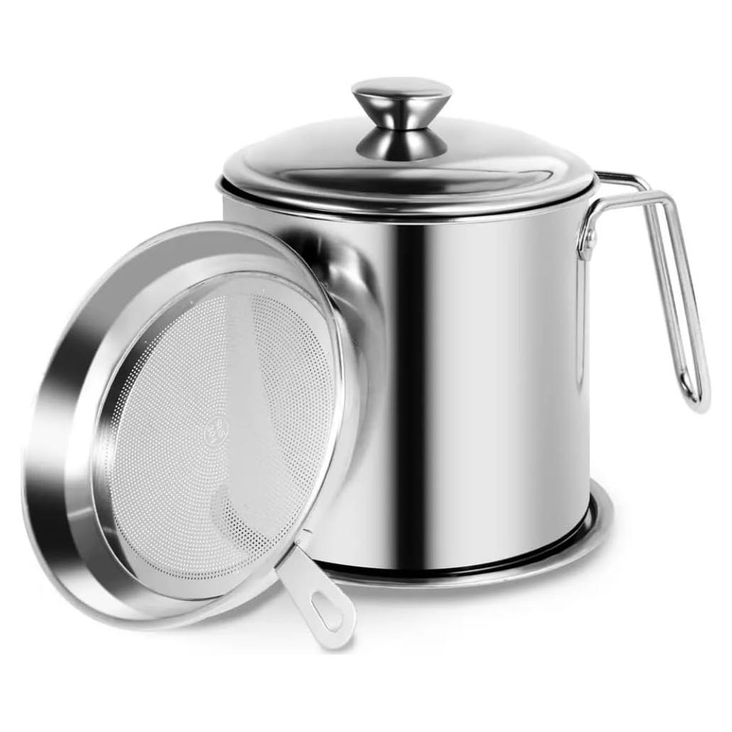 Contenedor de Grasa de Tocino Komost 1.3L Acero Inoxidable