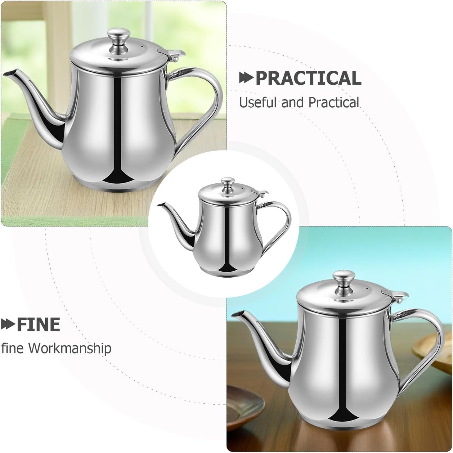 Olla de Filtro de Aceite Angoily 700ml Acero Inoxidable con Colador