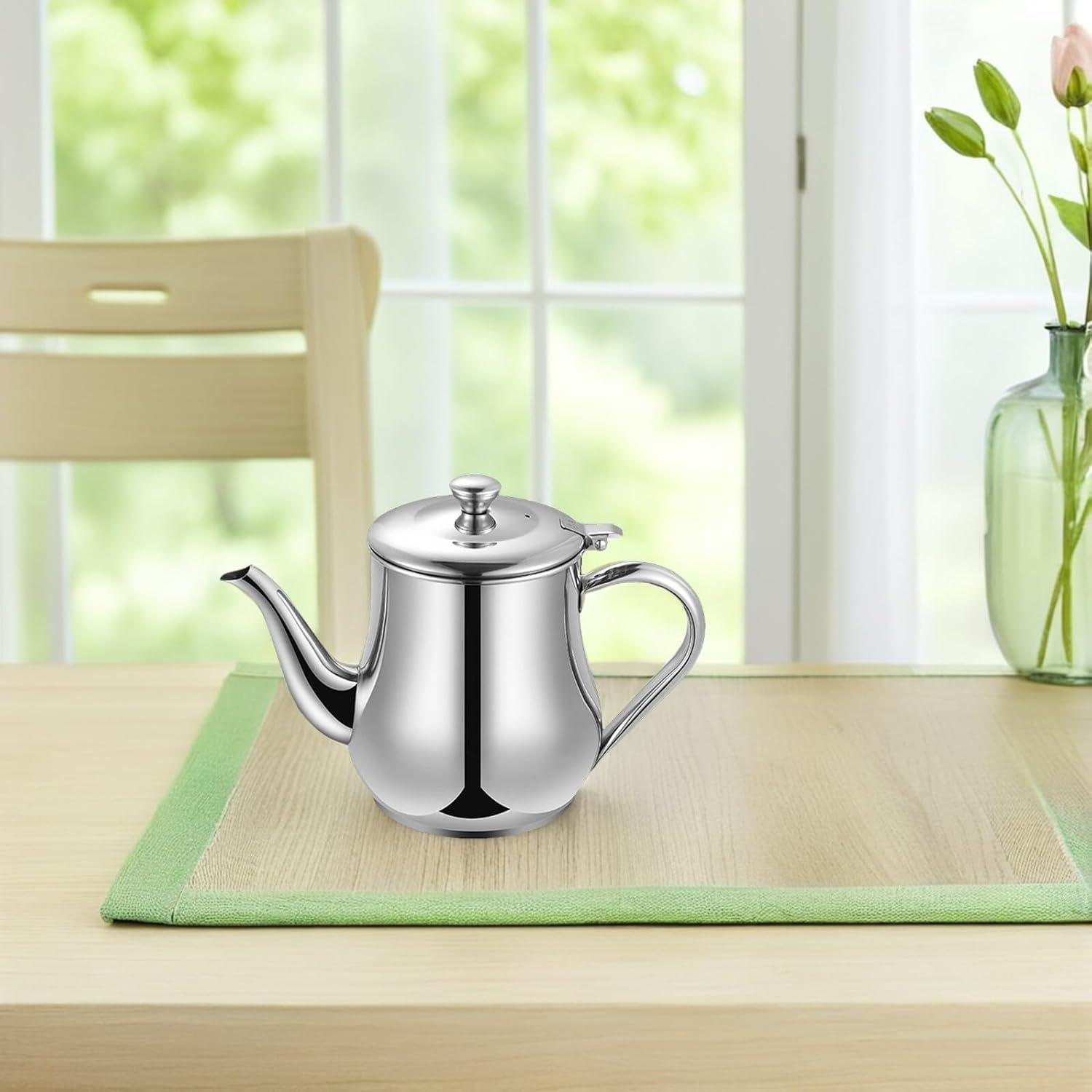 Olla de Filtro de Aceite Angoily 700ml Acero Inoxidable con Colador