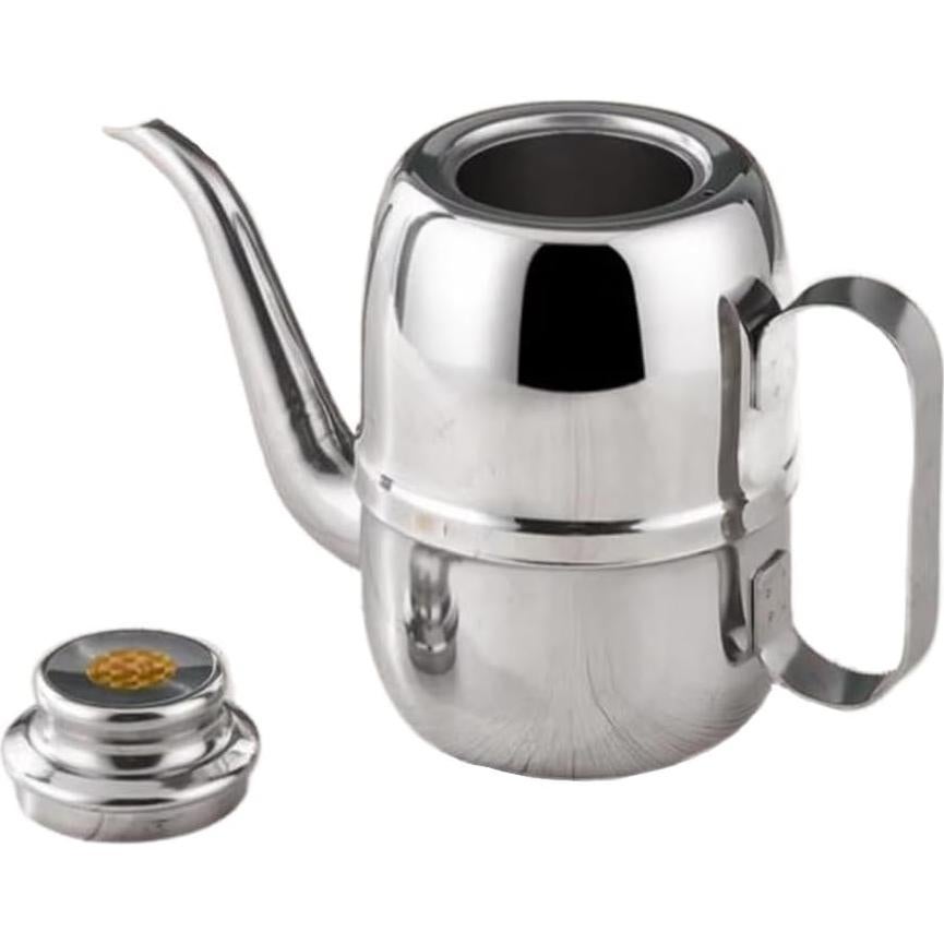 Dispensador de Aceite Acero Inoxidable Zaoalife 150ml 7x13cm