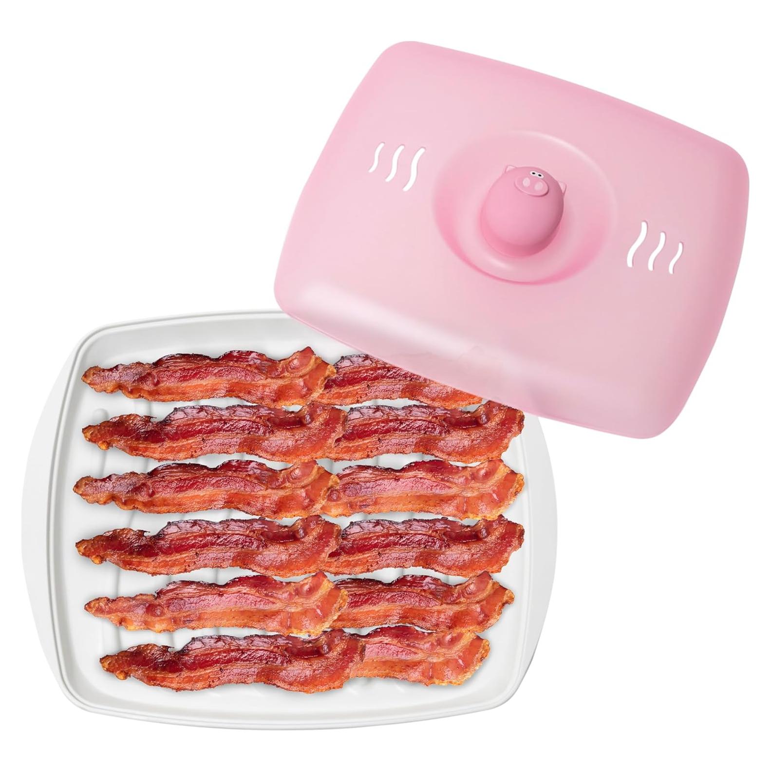 Bandeja para cocinar tocino en microondas Joie Piggy 22.86x20.32cm