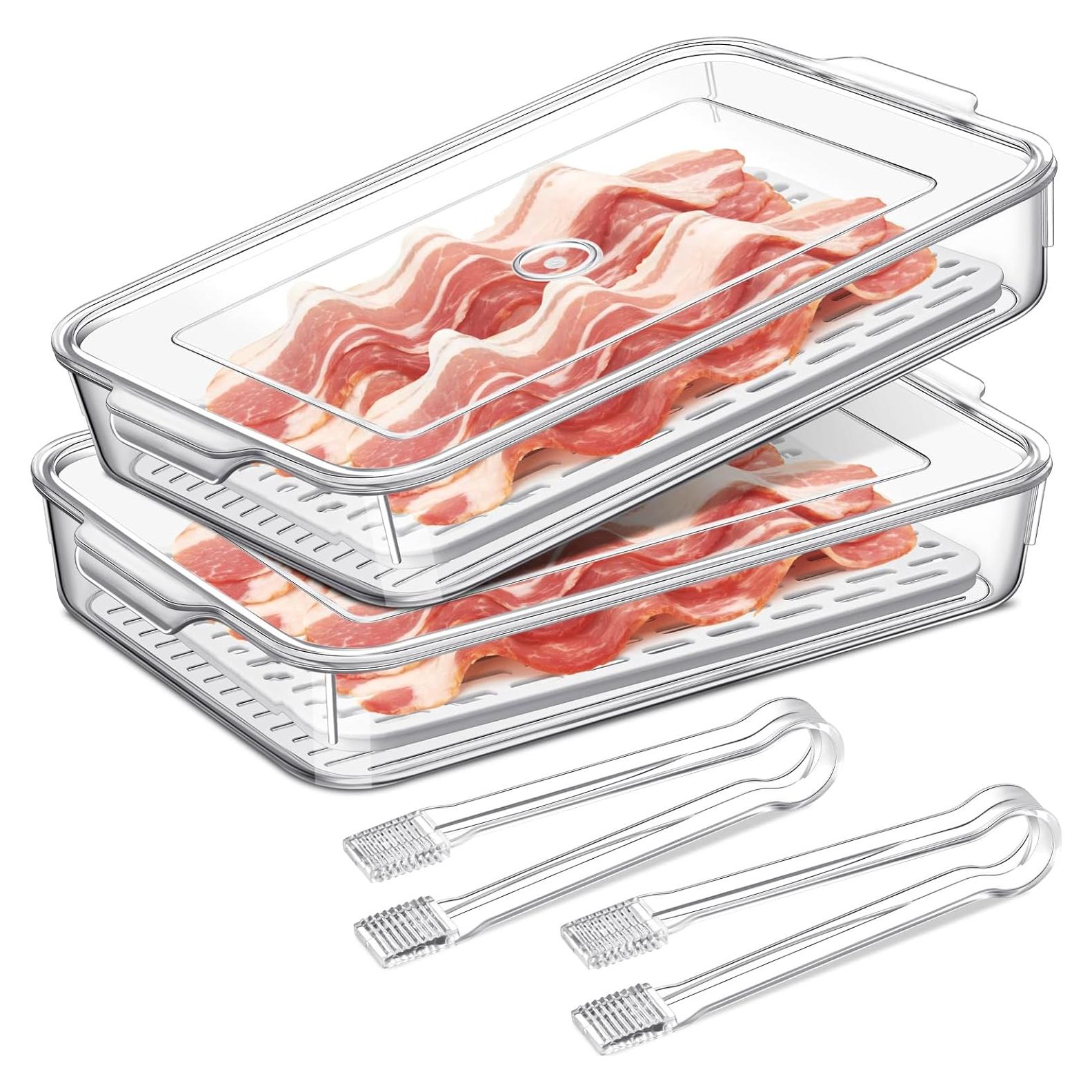 Contenedor de Almacenamiento de Tocino FillTouch 2 Pcs 35x20x5 cm