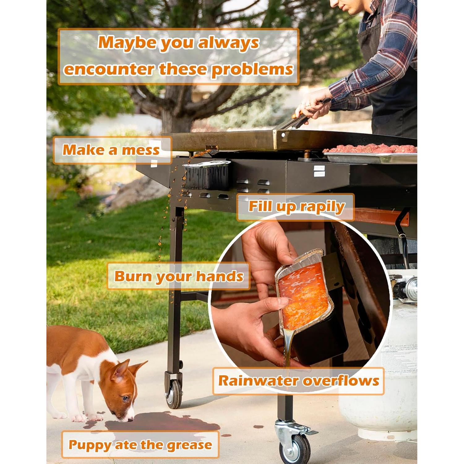 Embudo de Drenaje de Grasa Blackstone 14.5x5x13 cm Accesorios