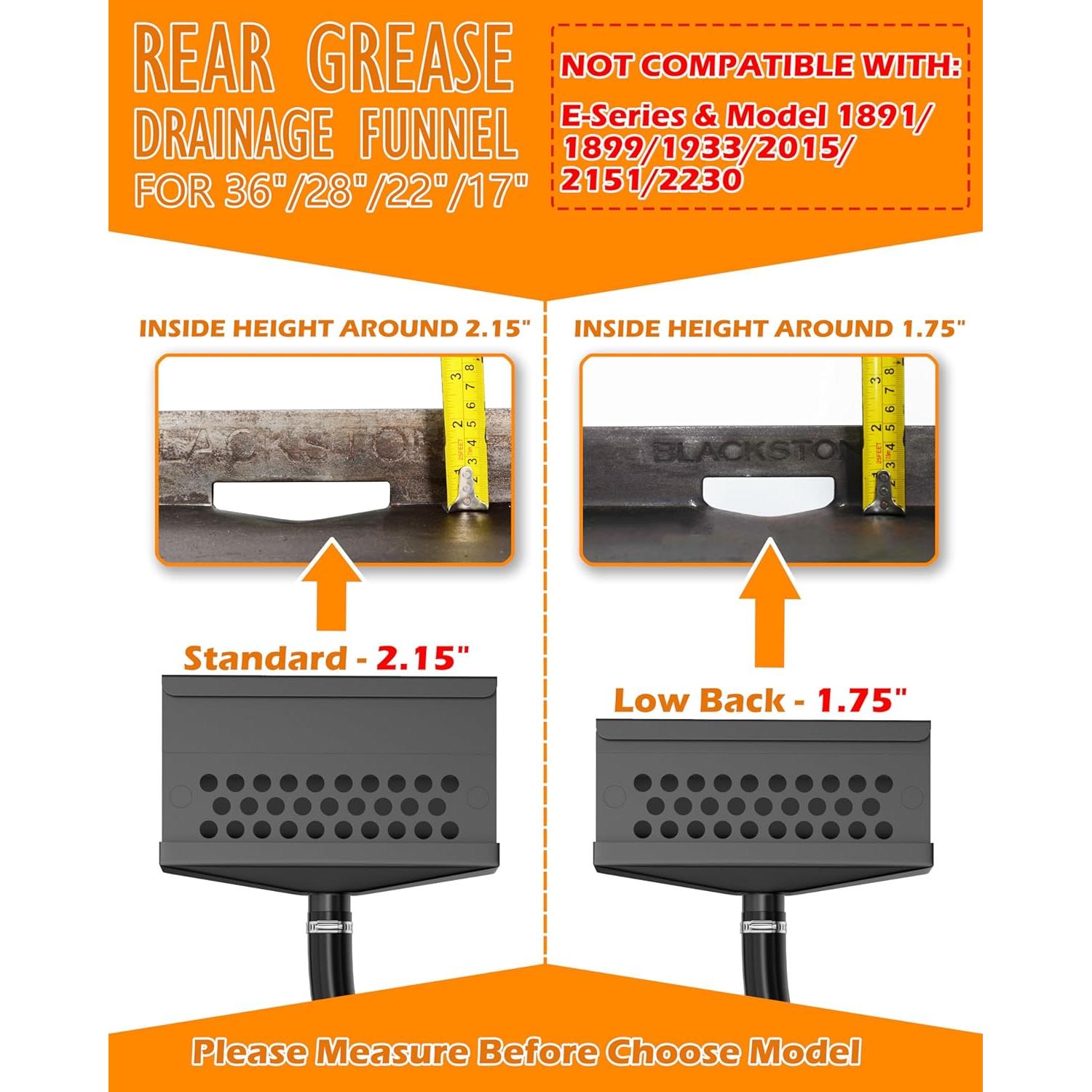 Embudo de Drenaje de Grasa Blackstone 14.5x5x13 cm Accesorios