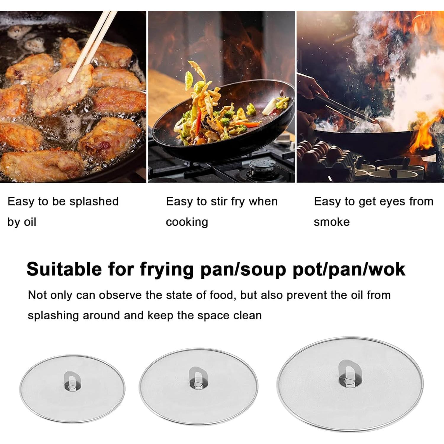 Pantalla Antisalpicaduras Homestia 29.2 cm Acero Inoxidable