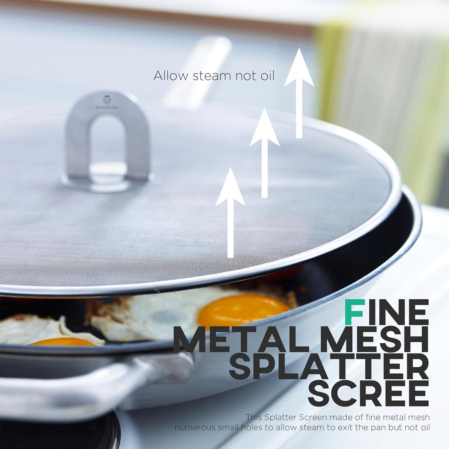 Pantalla Antisalpicaduras Homestia 29.2 cm Acero Inoxidable