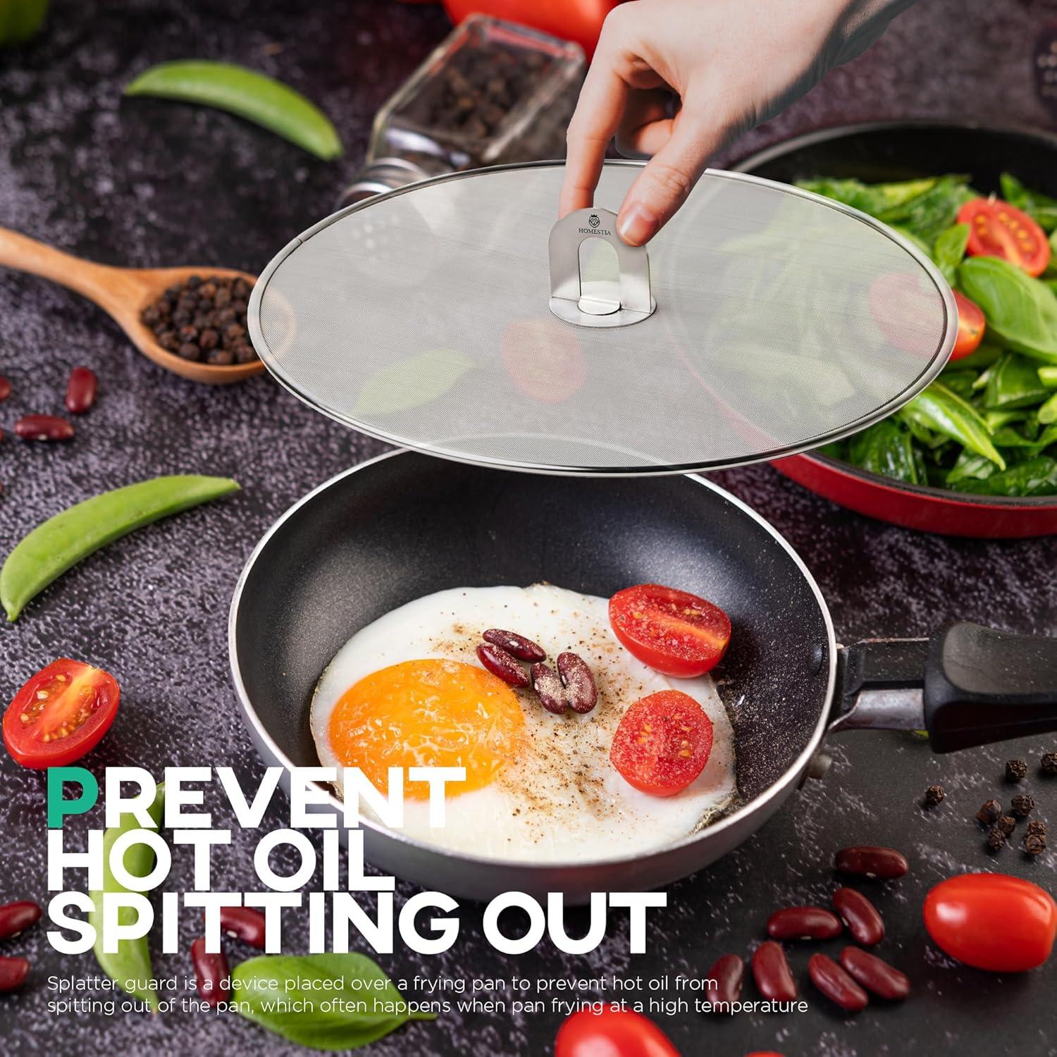 Pantalla Antisalpicaduras Homestia 29.2 cm Acero Inoxidable