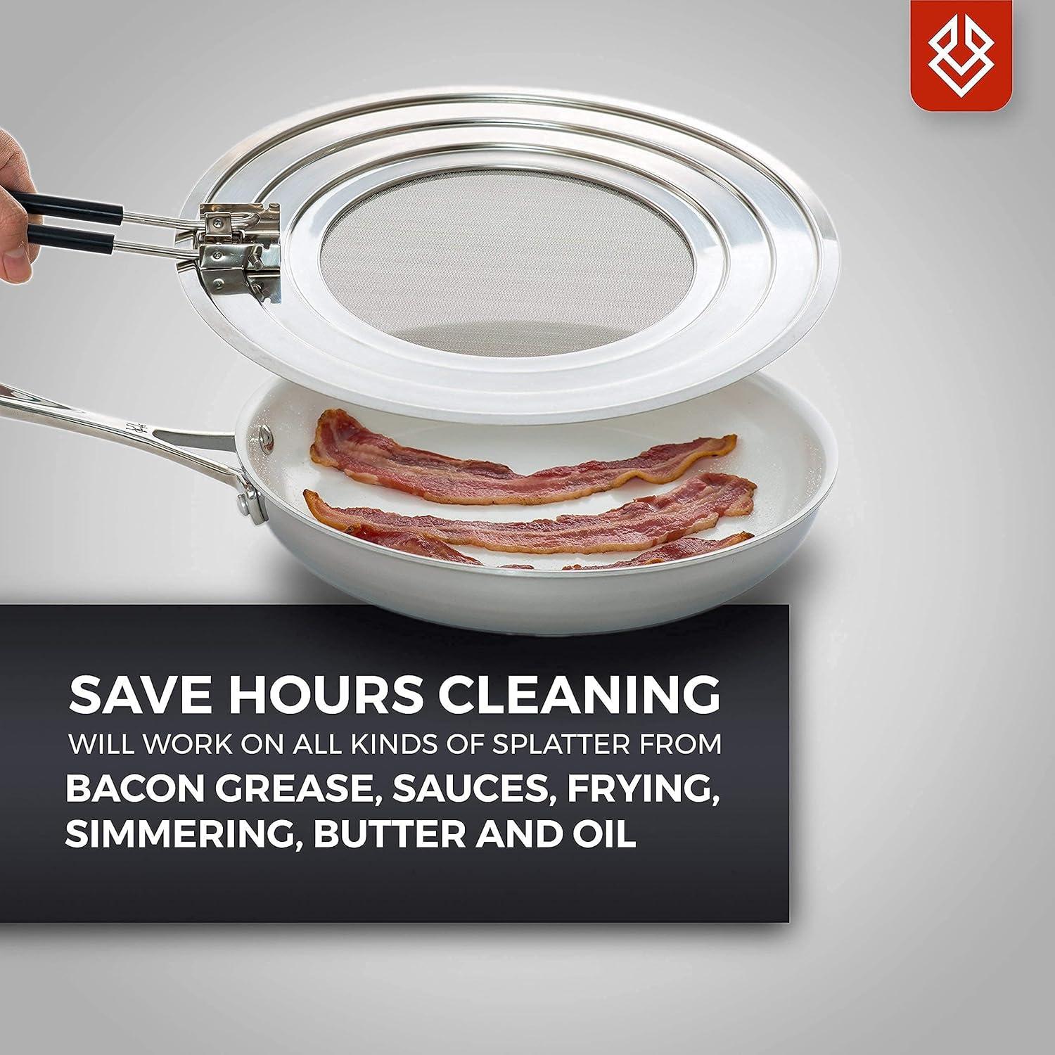 Pantalla de Salpicaduras FOXEL 29.85 cm Acero Inoxidable Plegable