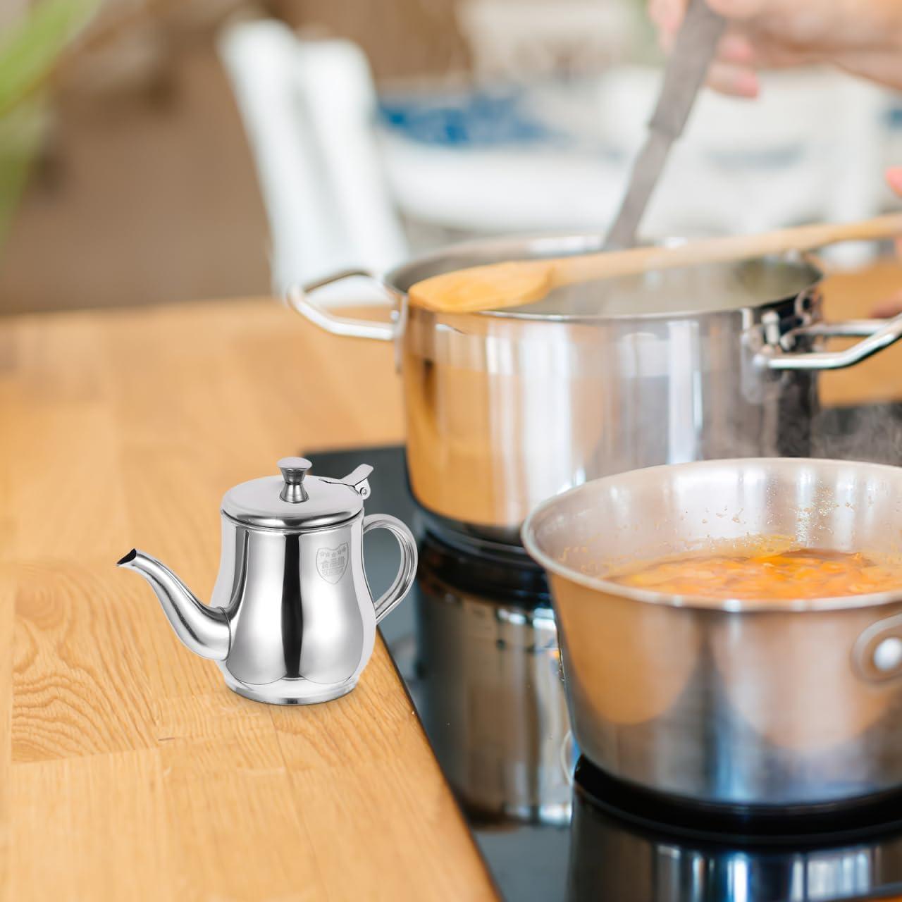 Contenedor de Aceite Acero Inoxidable BIUDECO 368g con Filtro