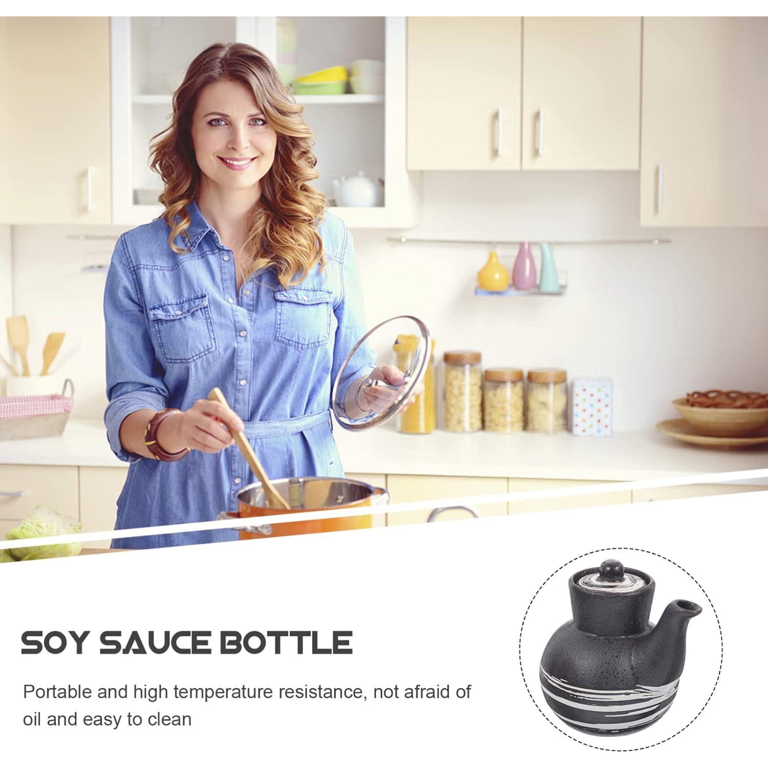 Botella Dispensadora de Salsa de Soja Cerámica SHERCHPRY 160ml