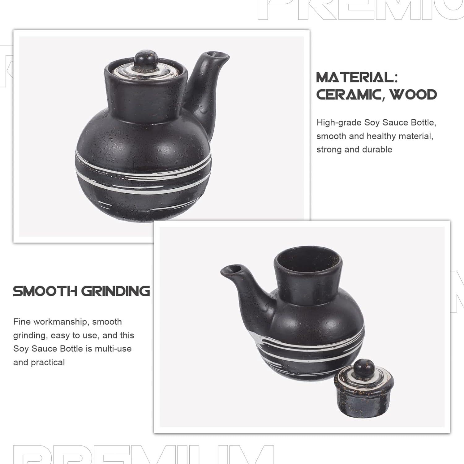 Botella Dispensadora de Salsa de Soja Cerámica SHERCHPRY 160ml