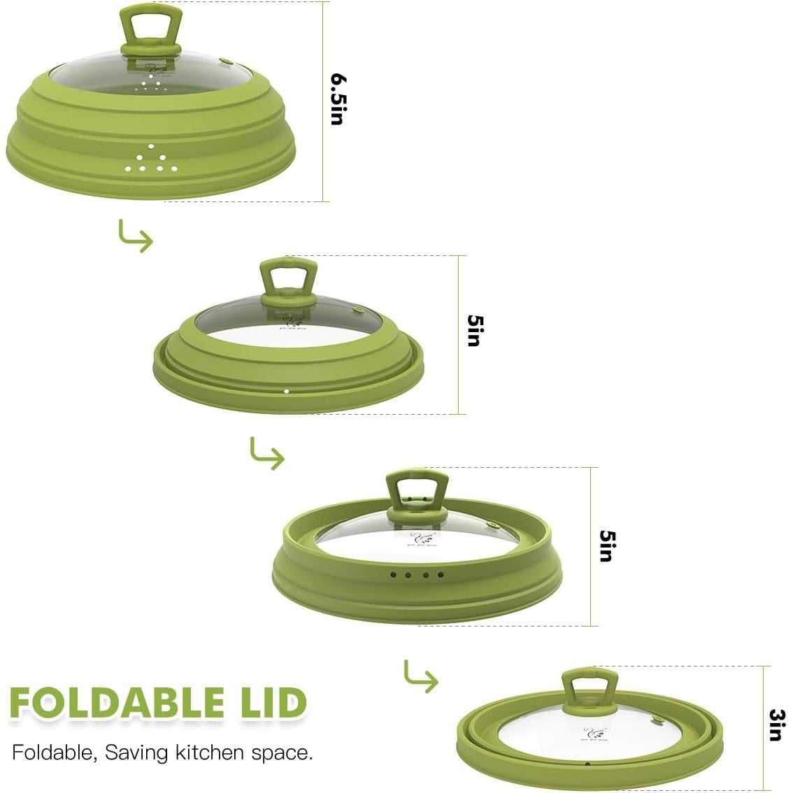 Cubierta para Microondas GLOU-GLOU 30 cm Vidrio Templado Verde