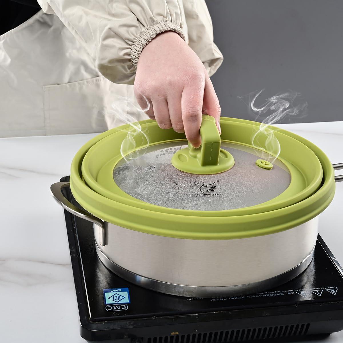 Cubierta para Microondas GLOU-GLOU 30 cm Vidrio Templado Verde