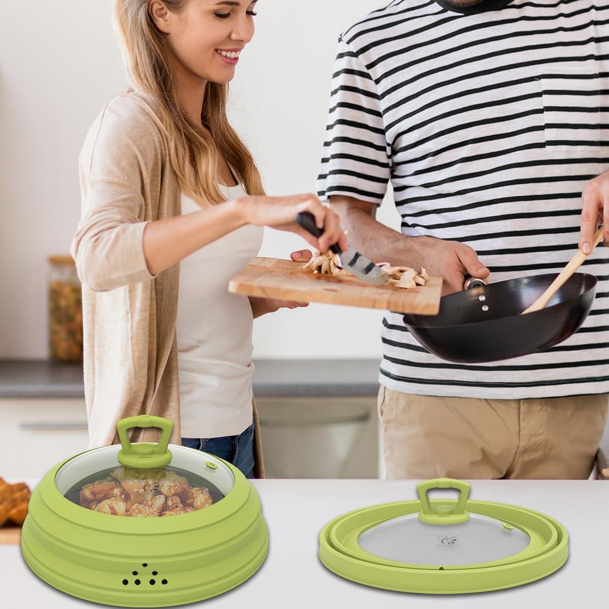 Cubierta para Microondas GLOU-GLOU 30 cm Vidrio Templado Verde