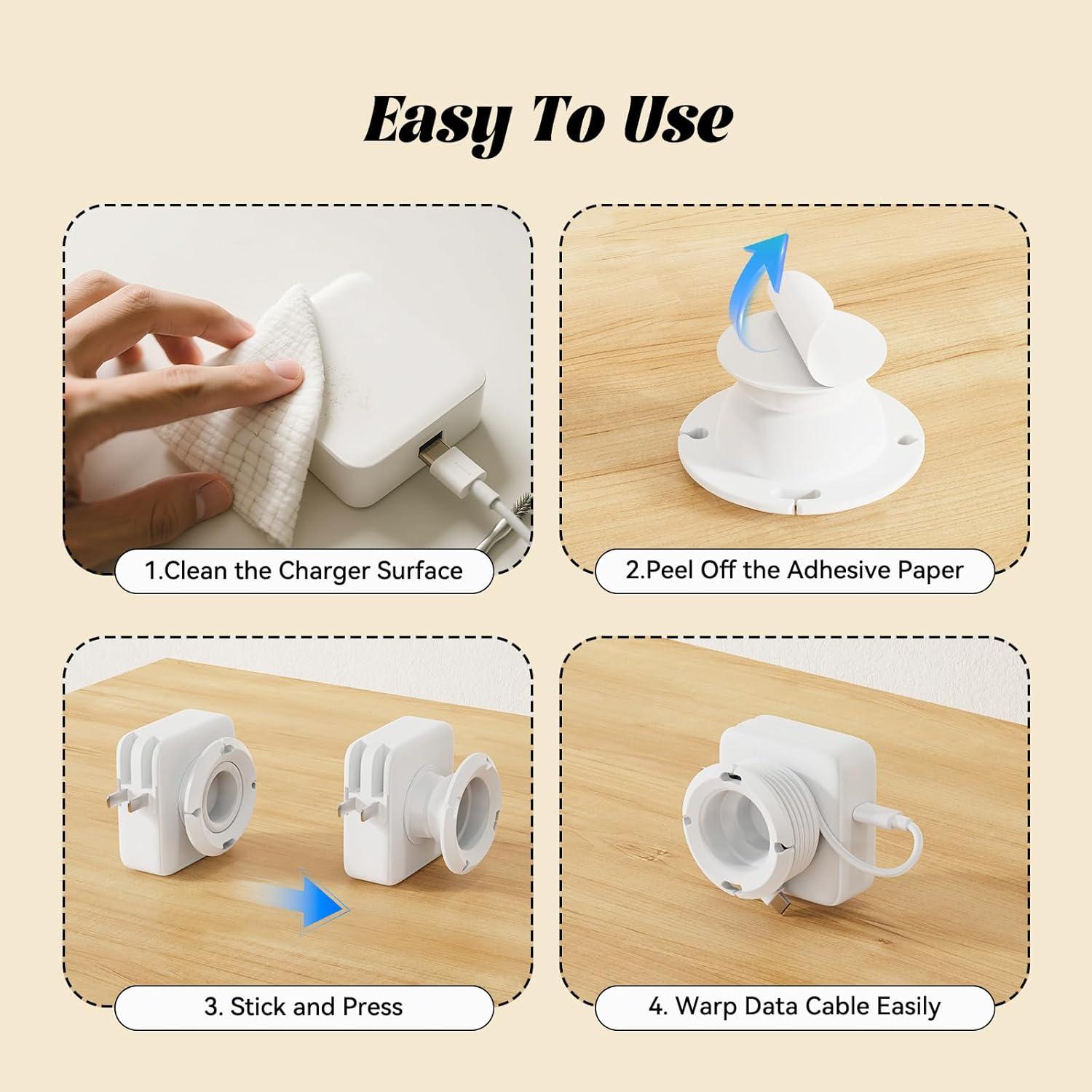 Organizador de Cargador Plegable Vaszu para Cables de PC