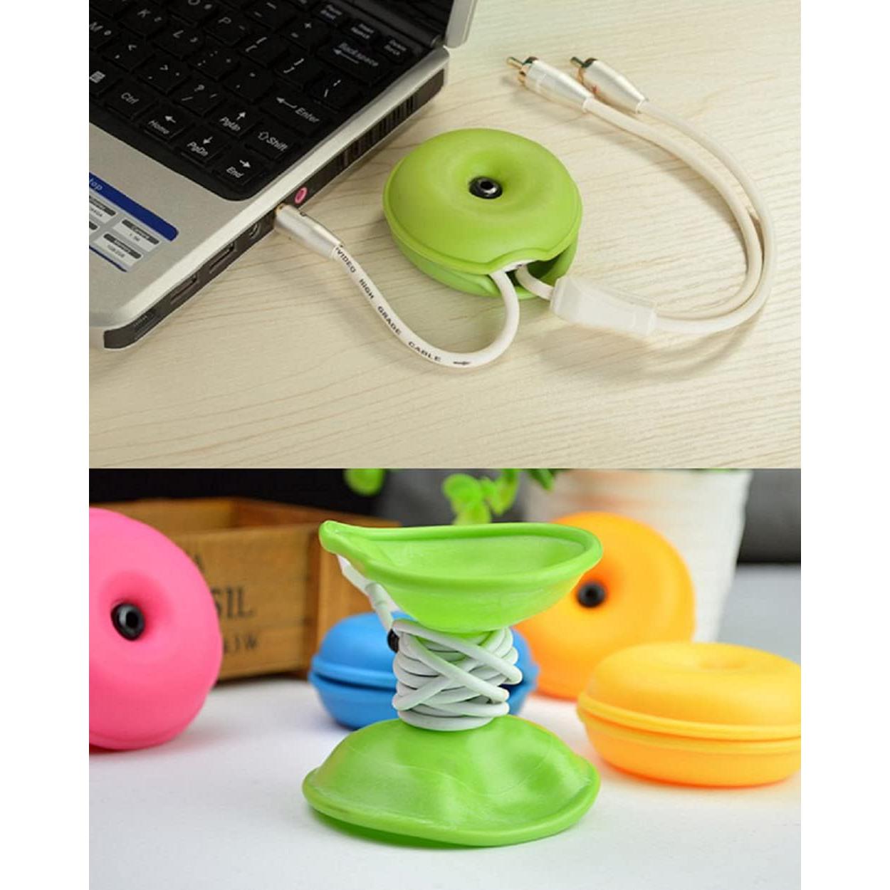 Organizador de Cables Turtle 5 Piezas Multicolor 7x3cm