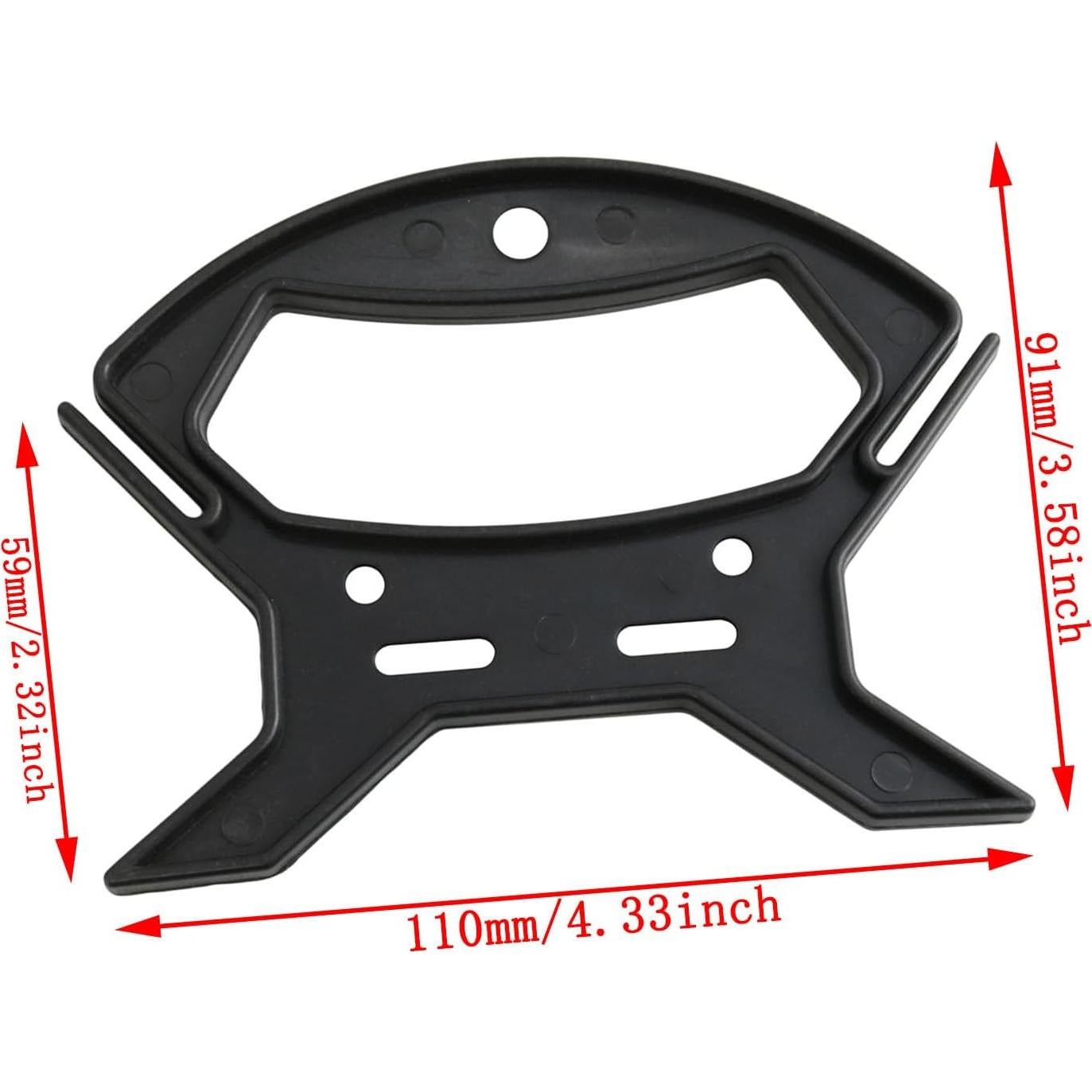 Organizador de Cuerda de Nylon Haidong 4PCS Rojo y Negro