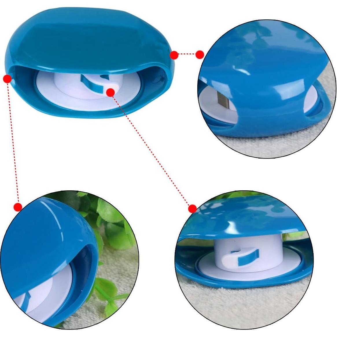 Enrollador de Cables Automático Stargoldenbell - Organizador Azul