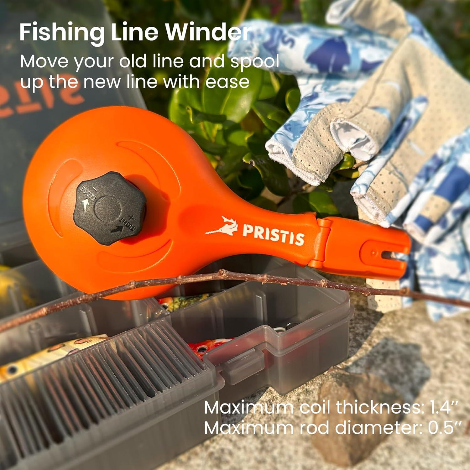 Enrollador de Línea de Pesca Pristis, Soporte Ajustable Antigiro