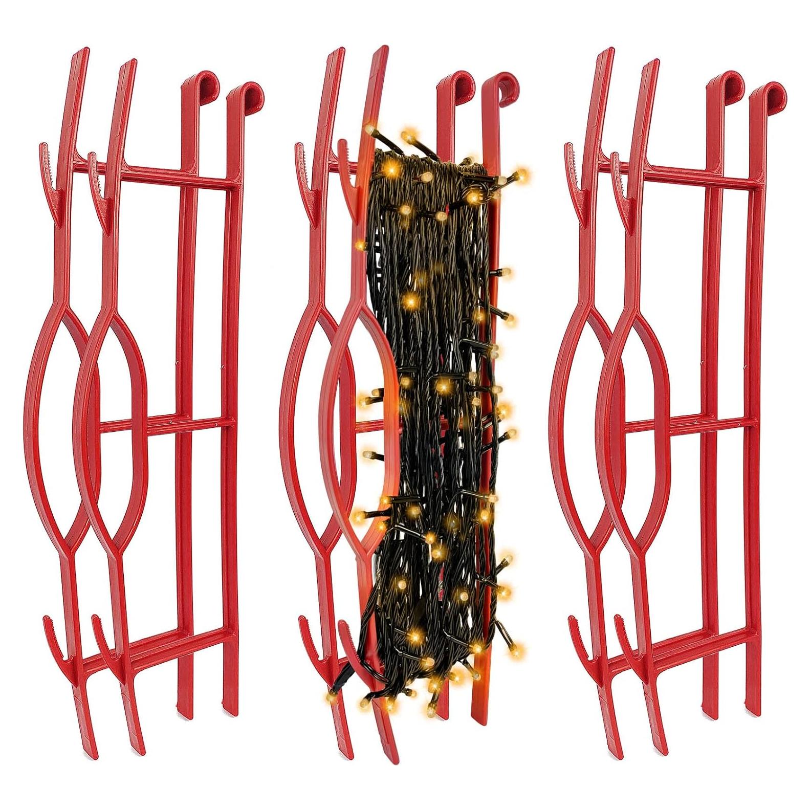 Juego de 6 Enrolladores de Cuerda Edison R&D - Rojo 10cm x 40cm