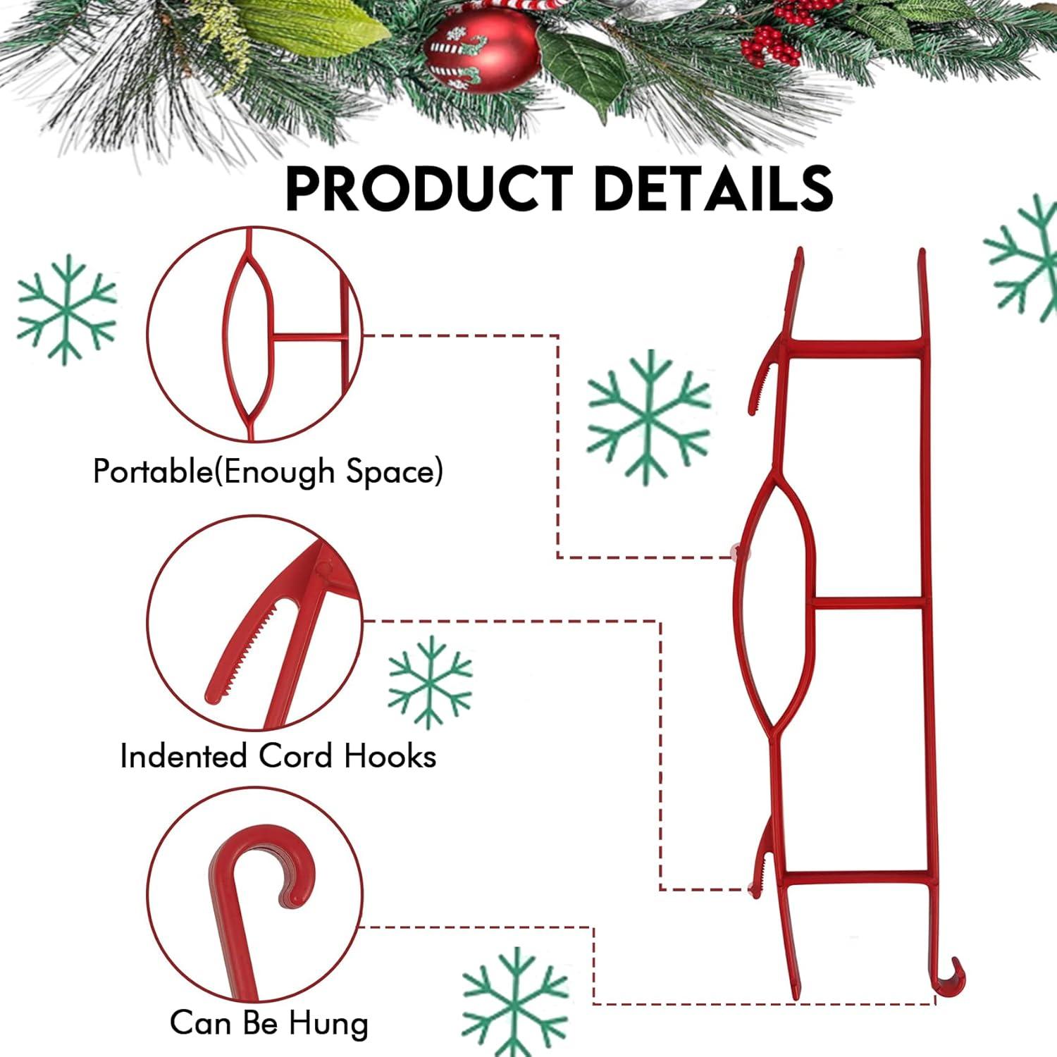 Juego de 6 Enrolladores de Cuerda Edison R&D - Rojo 10cm x 40cm