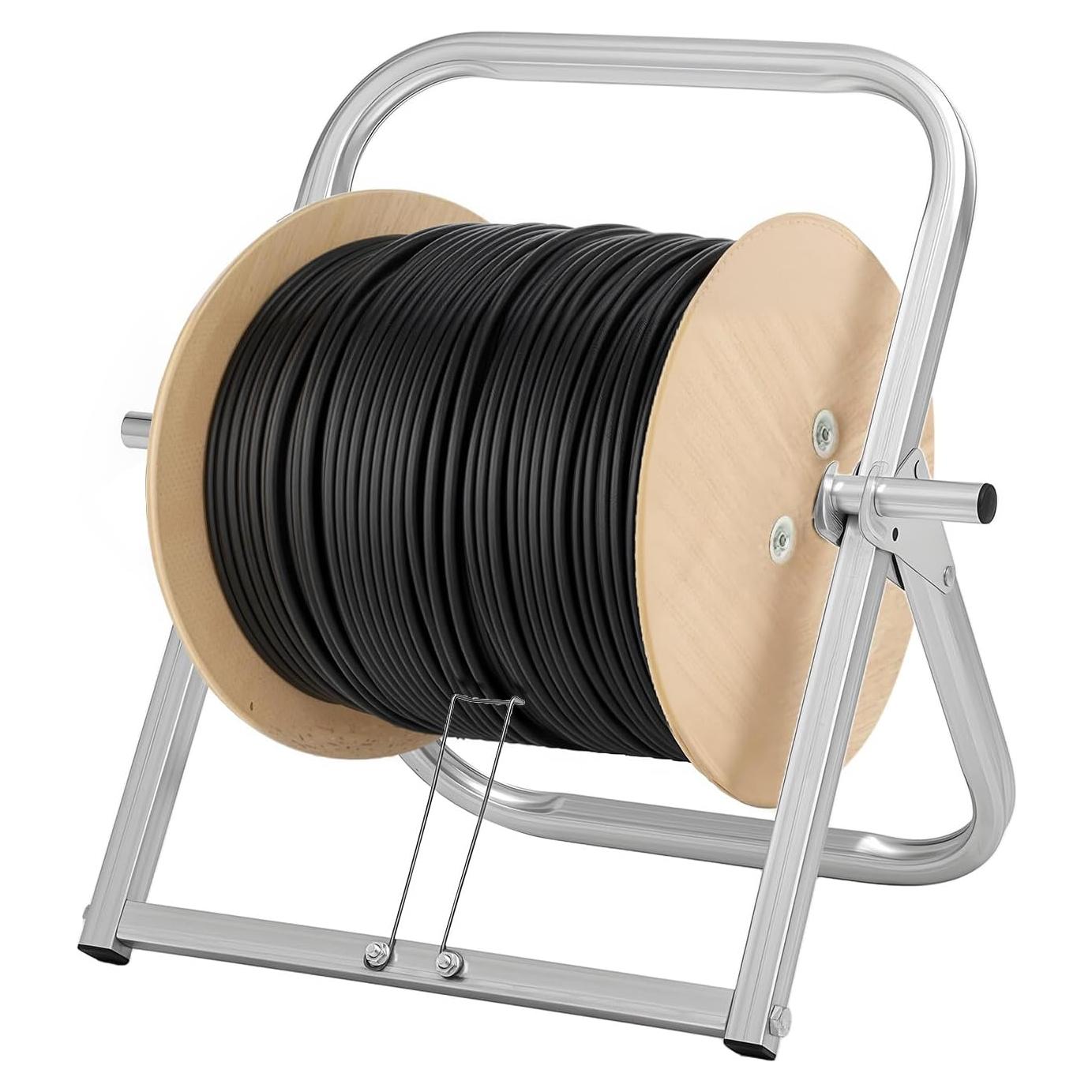 Soporte de Carrete de Cable Industrial Feimire 33x41cm Alta Resistencia