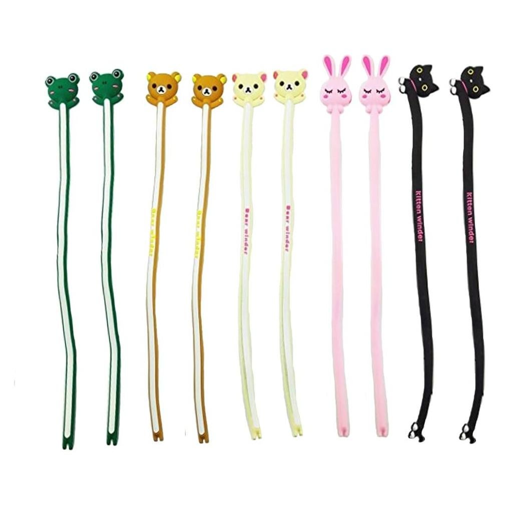 Organizador de Cables Yueton - 10 Piezas Animales PVC Multicolor