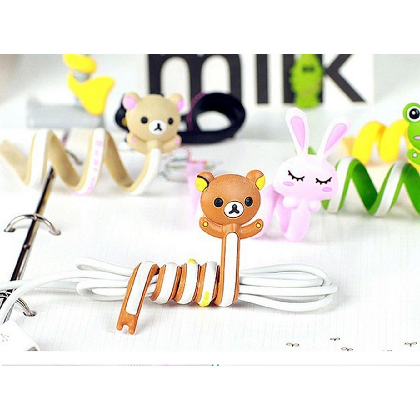 Organizador de Cables Yueton - 10 Piezas Animales PVC Multicolor