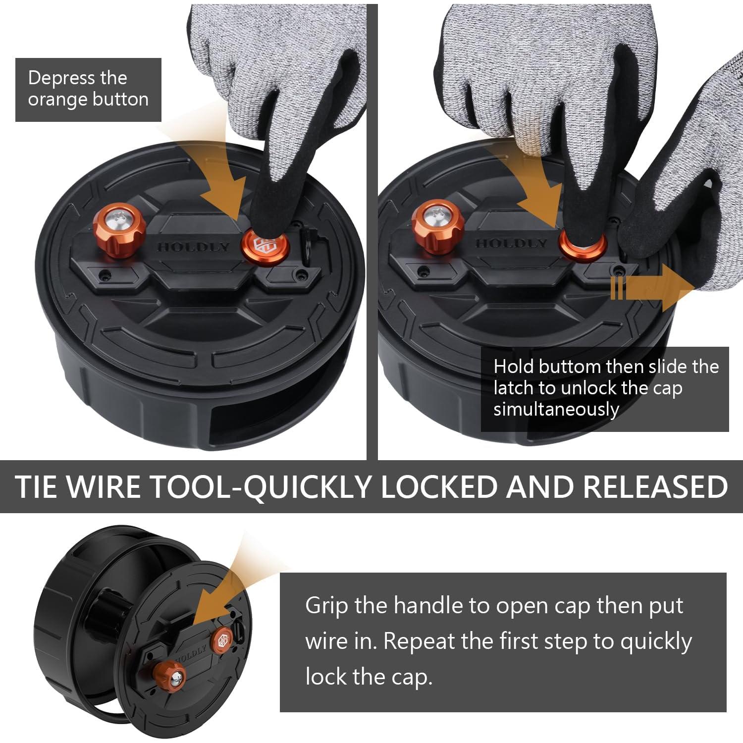 Carrete de Alambre de Aluminio Holdly HLY28 12-18 Gauge