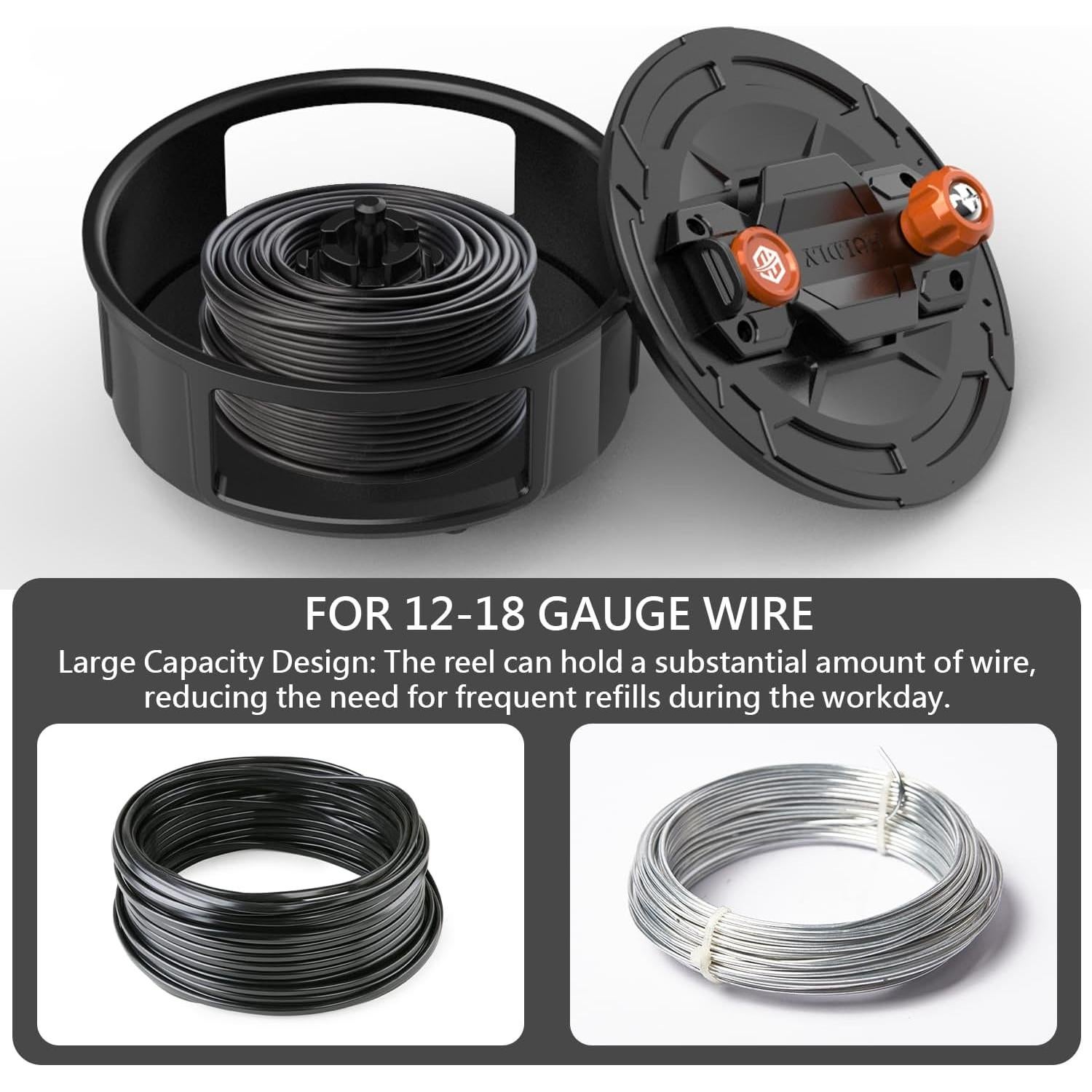 Carrete de Alambre de Aluminio Holdly HLY28 12-18 Gauge