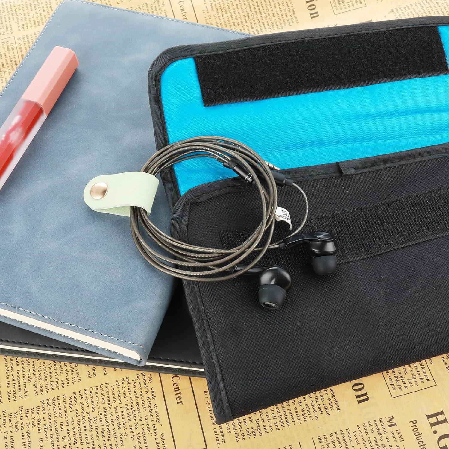 Organizador de Cables Thinp 6 Piezas Cuero PU Compacto