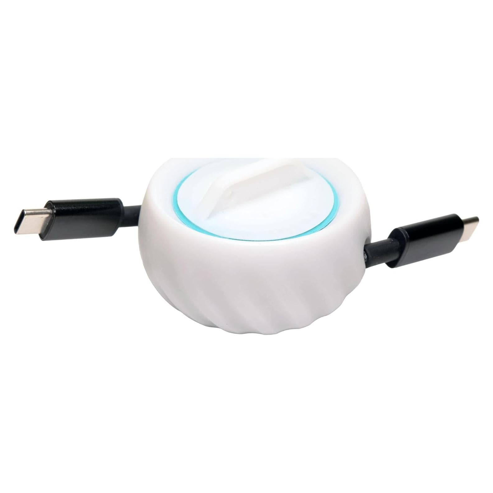 Organizador de Cables Relio Rlo-001, Blanco y Turquesa, 1.22 m