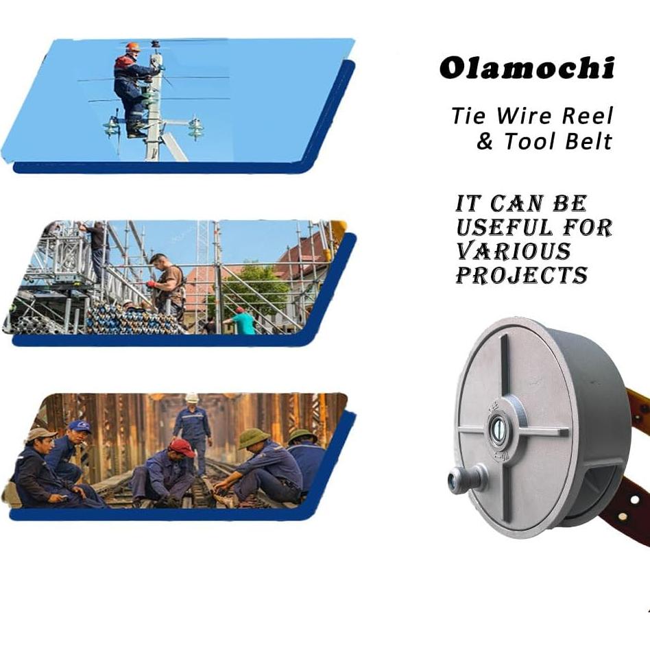 Carrete de Alambre Olamochi con Cinturón de Trabajo 0.92 kg