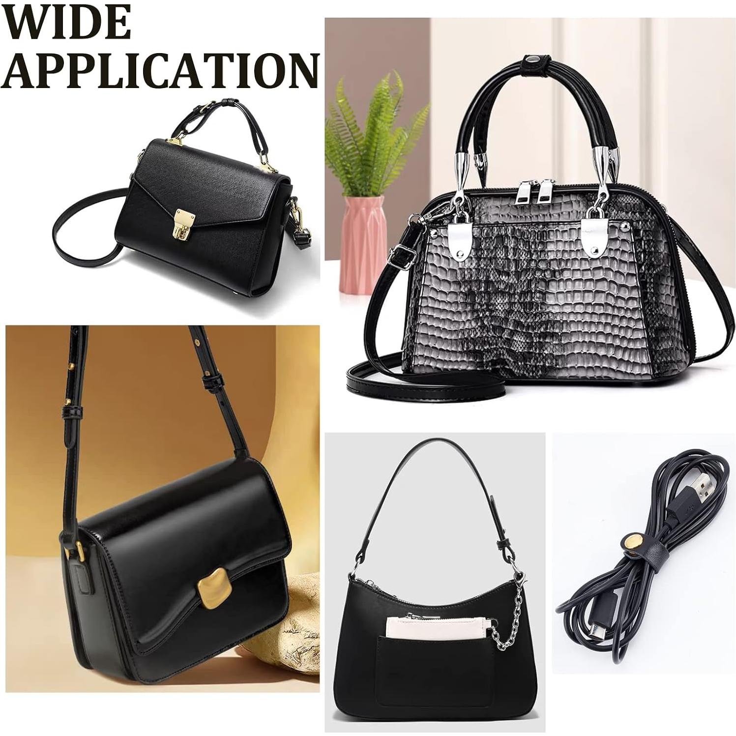 Organizador de Cables de Cuero WADORN 5 Tamaños Negro